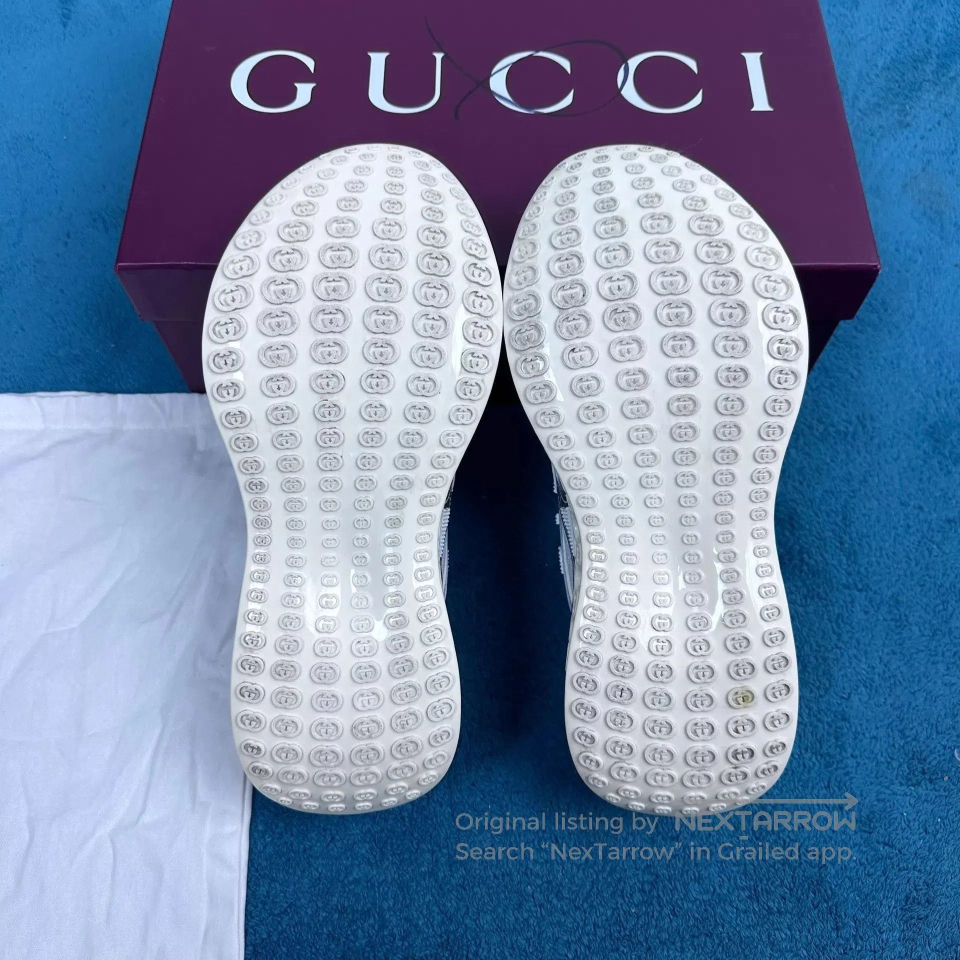 Gucci Gray Low-Top Sneakers Size 8. Size US 8 / EU 41 - 5 Thumbnail