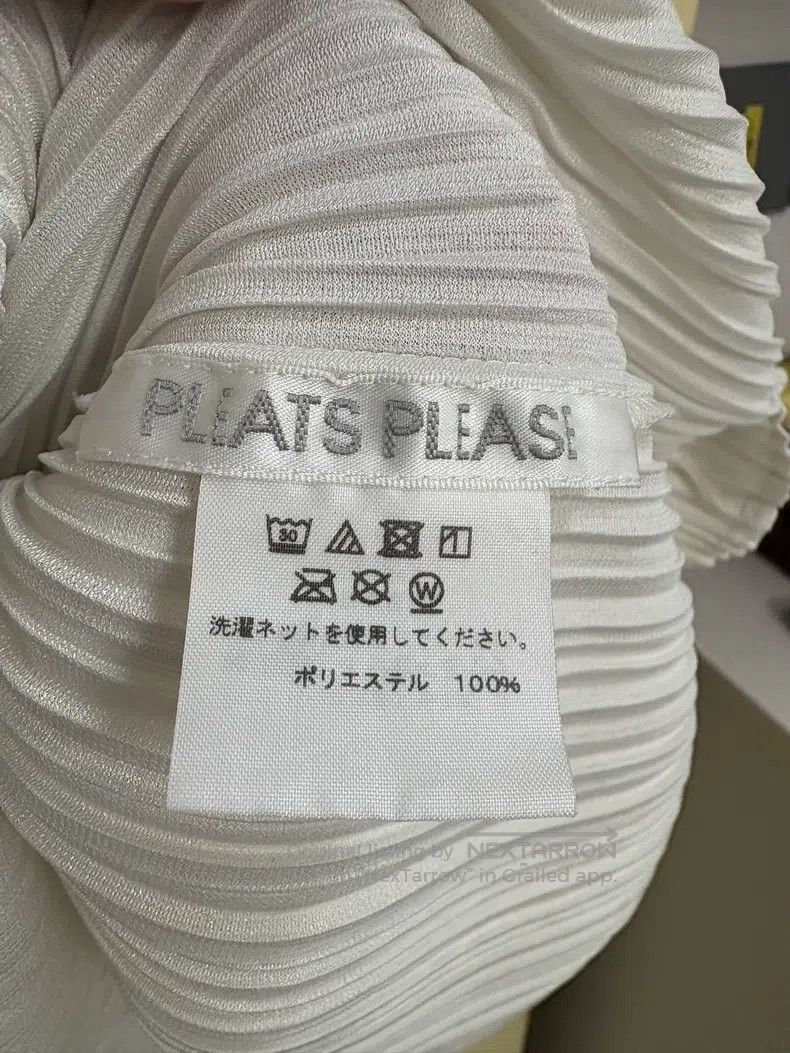 Issey Miyake Issey Miyake Cream Top Size L / US 10 / IT 46 - 4 Thumbnail