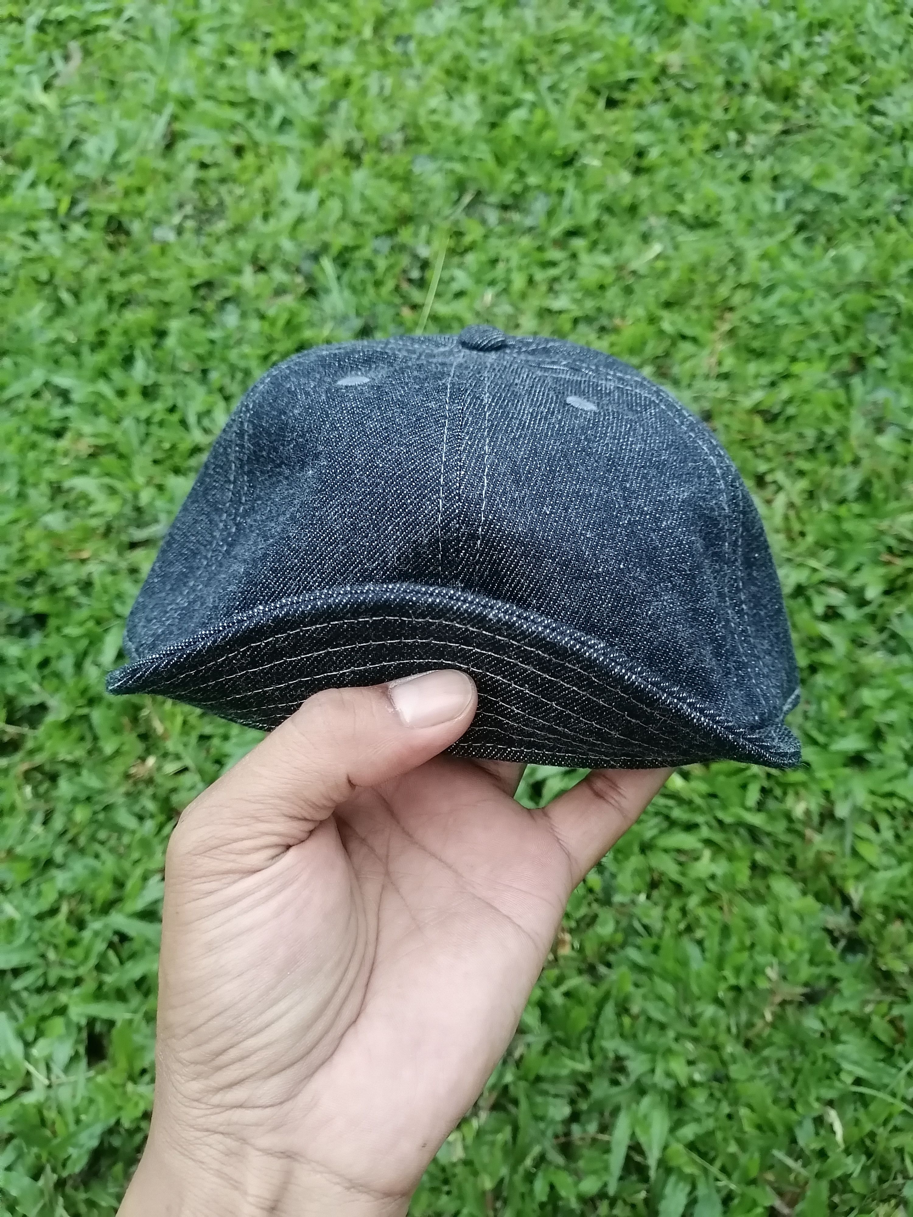 Japanese Brand Uncle Fu Denim Mechanic Cap Size ONE SIZE - 2 Thumbnail
