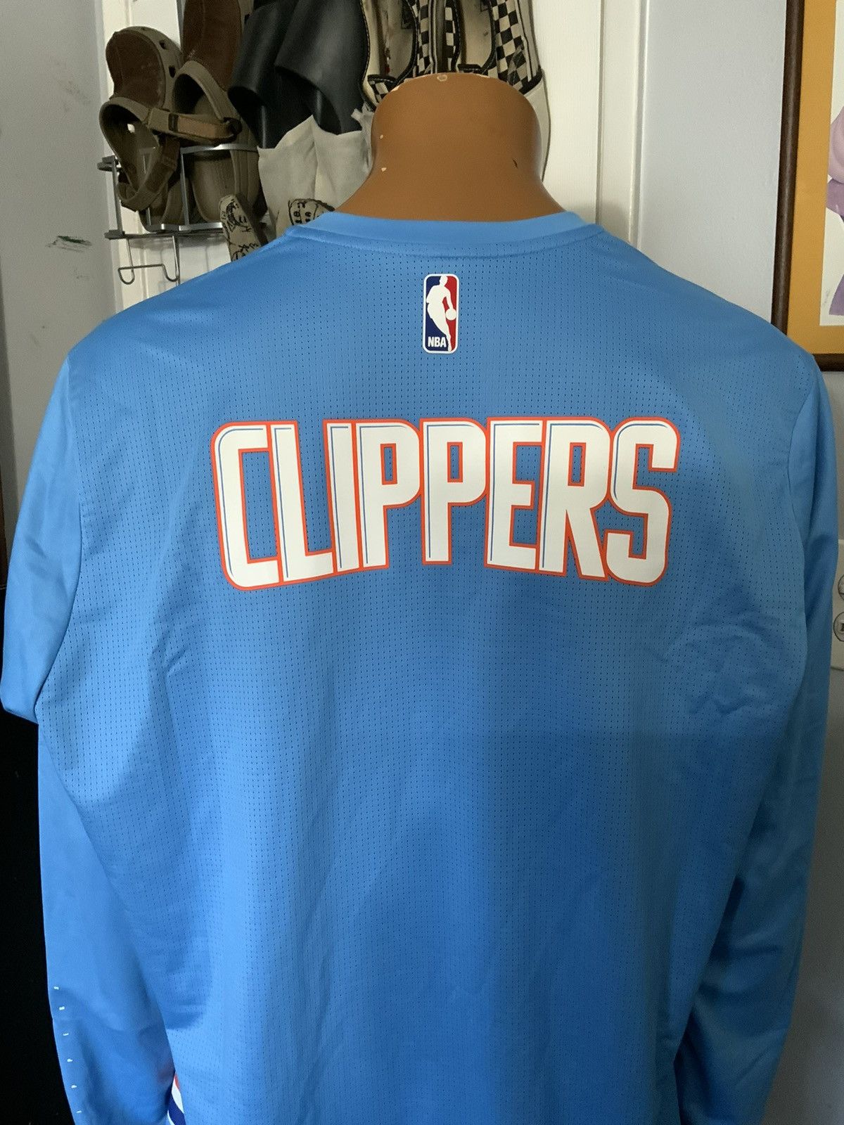 NBA × Nike Nike Los Angeles Clippers Engineered Showtime Warm Up Shirt Size US XXL / EU 58 / 5 - 12 Thumbnail