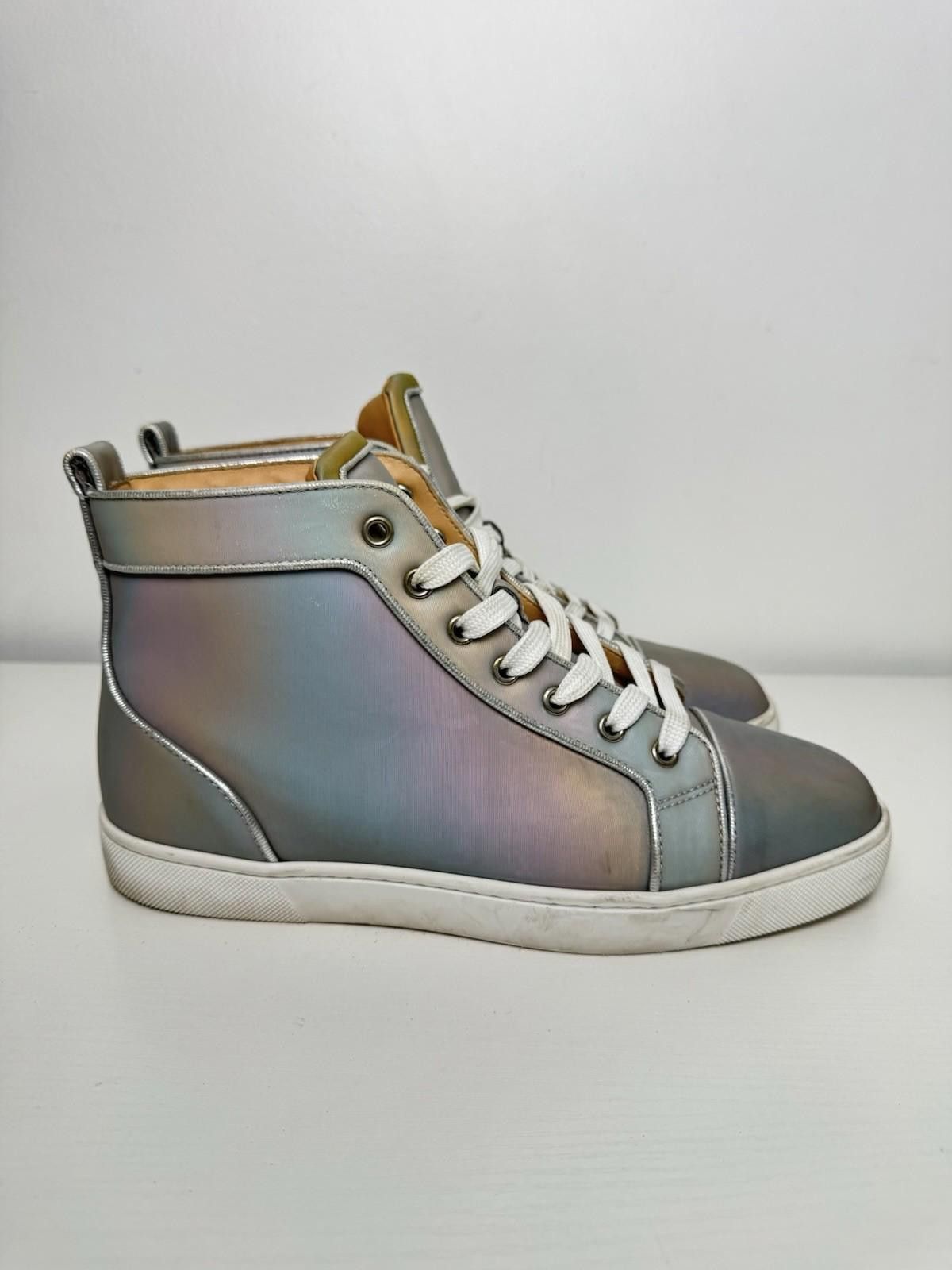 Christian Louboutin Christian Louboutin Louis Orlato Flat Calf Grey SZ 40.5 Size US 7.5 / EU 40-41 - 1 Thumbnail