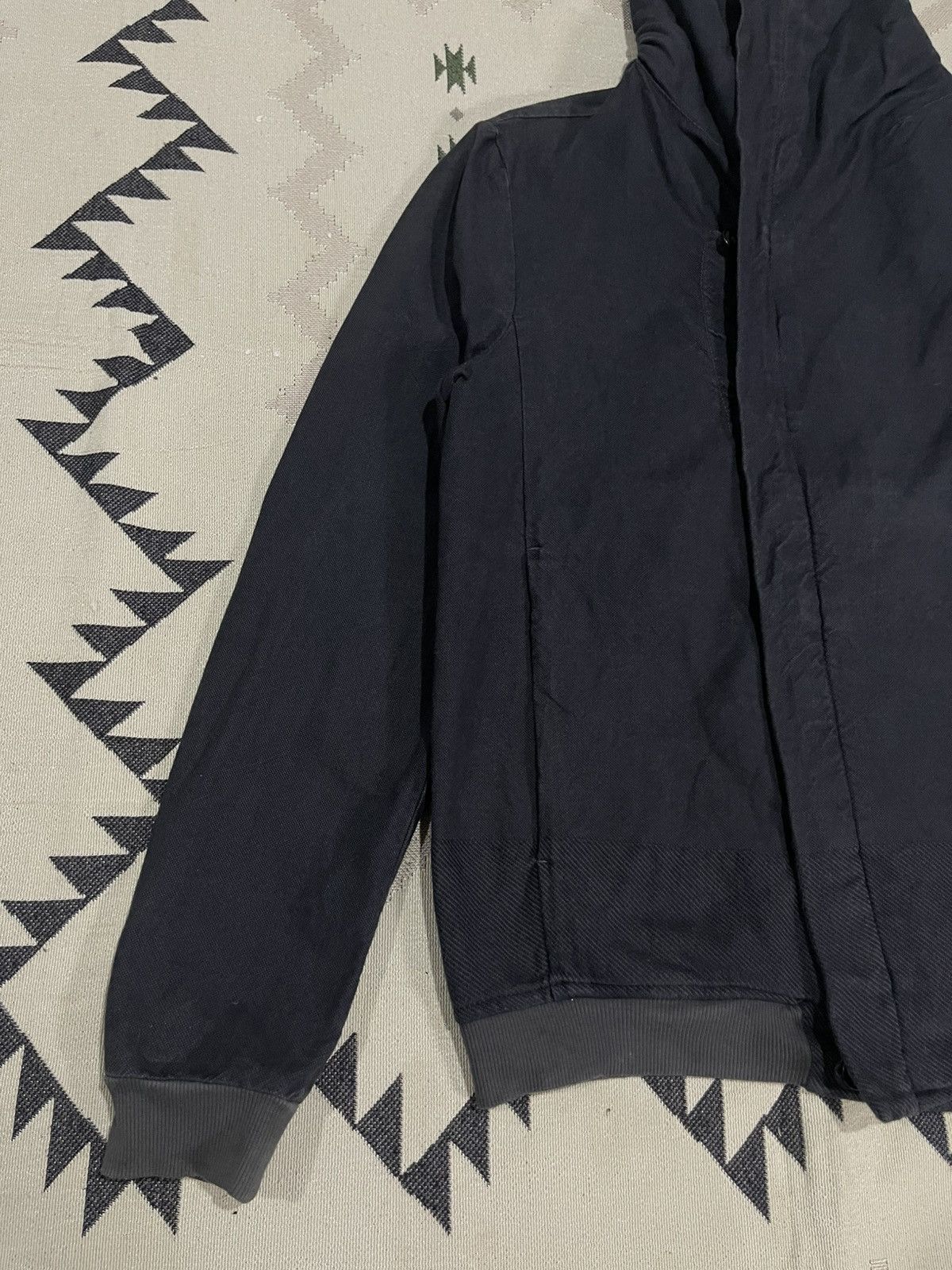 Stephan Schneider 2000s STEPHAN SCHNEIDER BUTTON HOODIE LINEN FLEECE JACKET Size US M / EU 48-50 / 2 - 4 Thumbnail