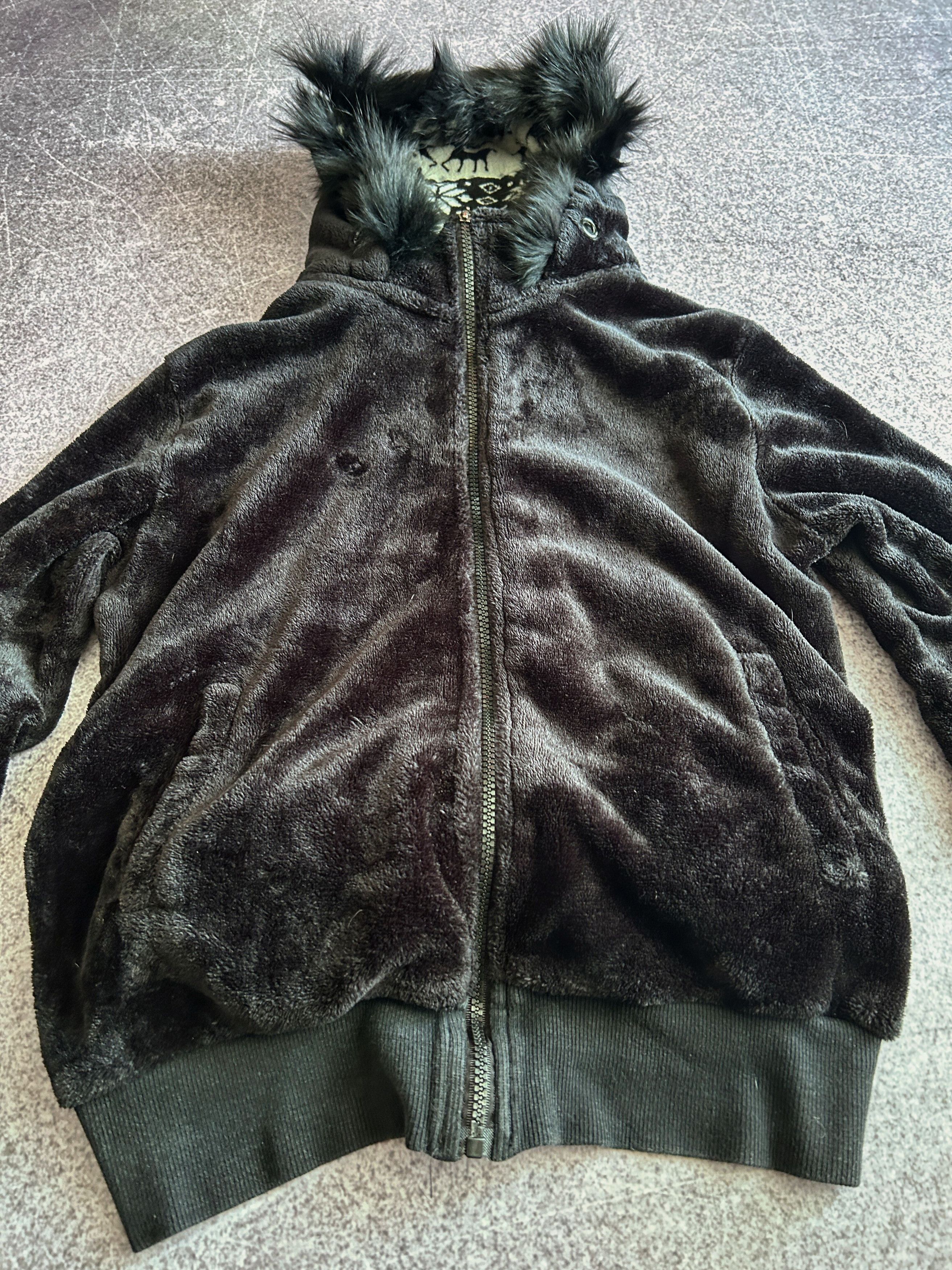 Designer VTG Yohji Yamamoto Travis Scott Style Mohair Fur Hoodie 90s Size US M / EU 48-50 / 2 - 3 Thumbnail