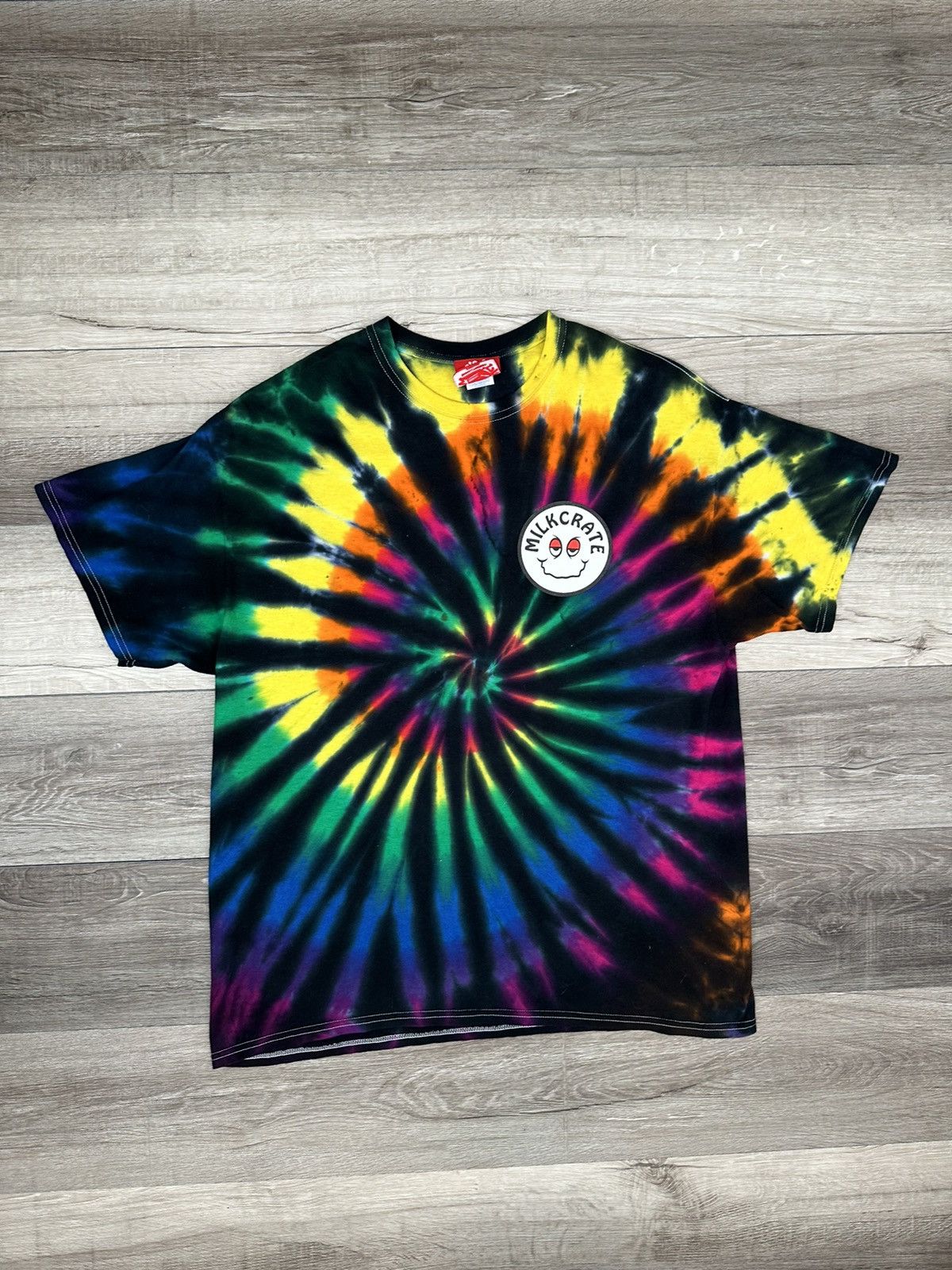 Milkcrate Athletics Milkcrate Athletics NYC Surface Tie Dye Face Logo Tee XL Size US XL / EU 56 / 4 - 4 Thumbnail