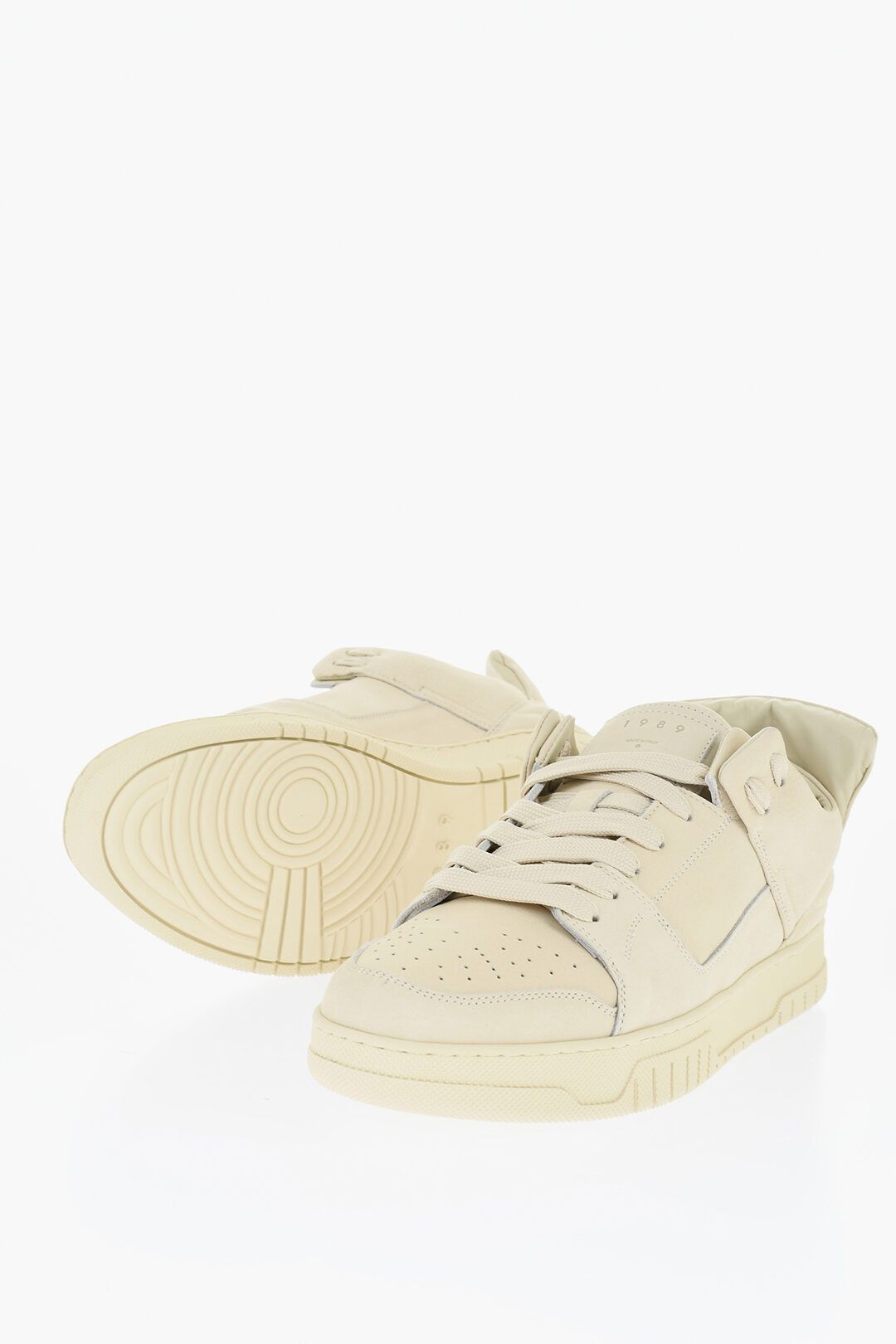1989 STUDIO og1mm0725 Leather Low-Top Sneakers in Beige Size US 11 / EU 44 - 3 Thumbnail