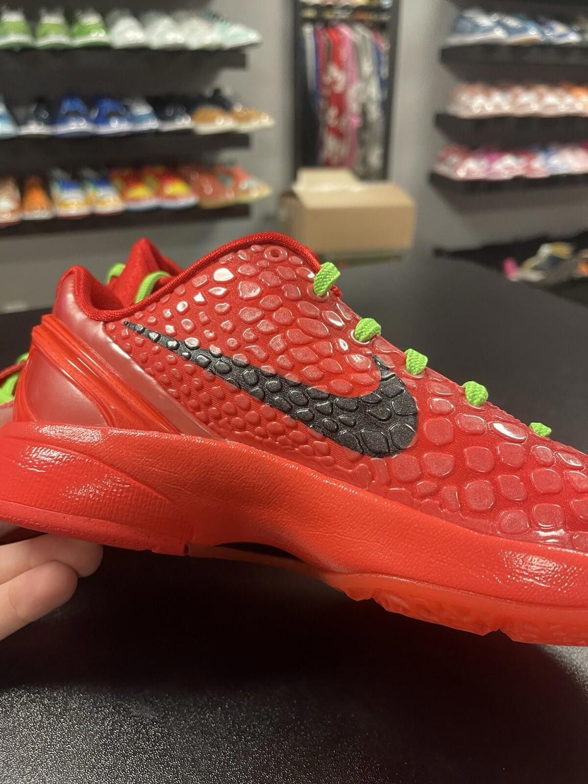 Nike Size 5y - Nike Kobe 6 Protro Reverse Grinch GS FV9676-600 GS Size US 5 / EU 37 - 8 Thumbnail