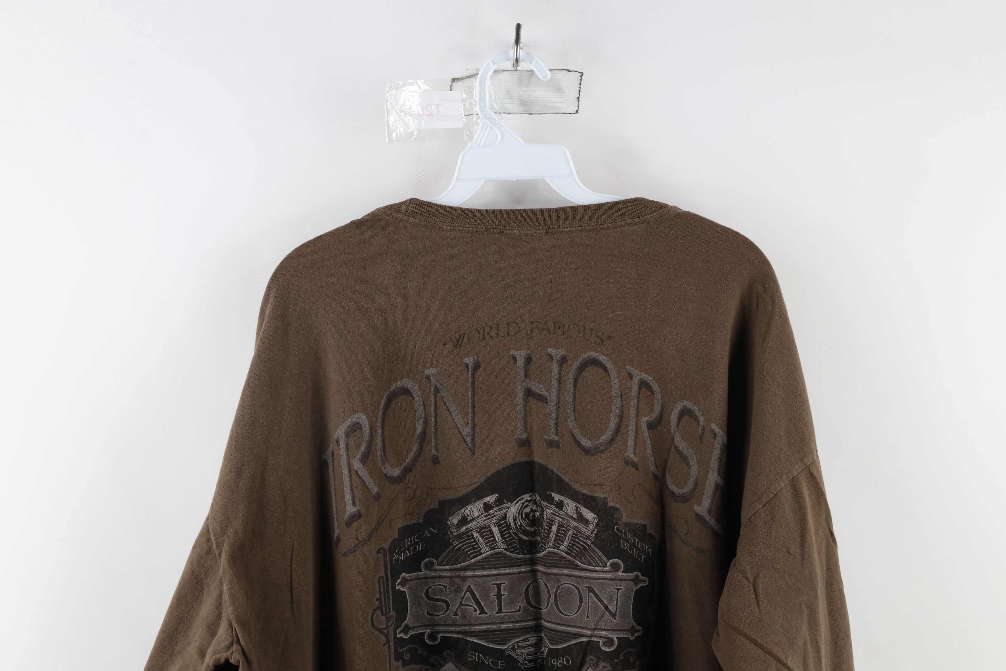 Vintage Vintage Out Iron Horse Saloon Florida Long Sleeve T-Shirt Size US XXL / EU 58 / 5 - 8 Thumbnail