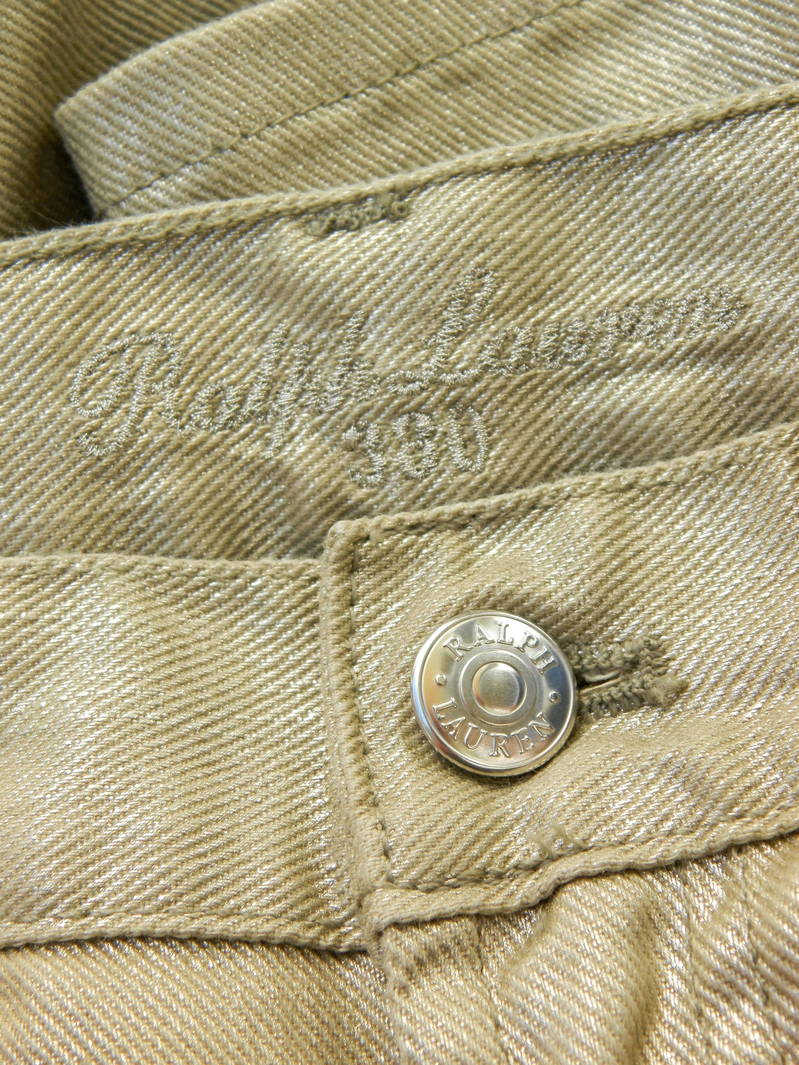 Ralph Lauren Black Label Low rise bootcut flared coated jeans - Made in USA Size 26" / US 2 / IT 38 - 6 Thumbnail