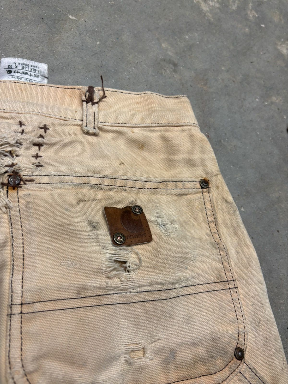 Carhartt Trashed tan Carhartt double knee pants Size US 32 / EU 48 - 9 Thumbnail