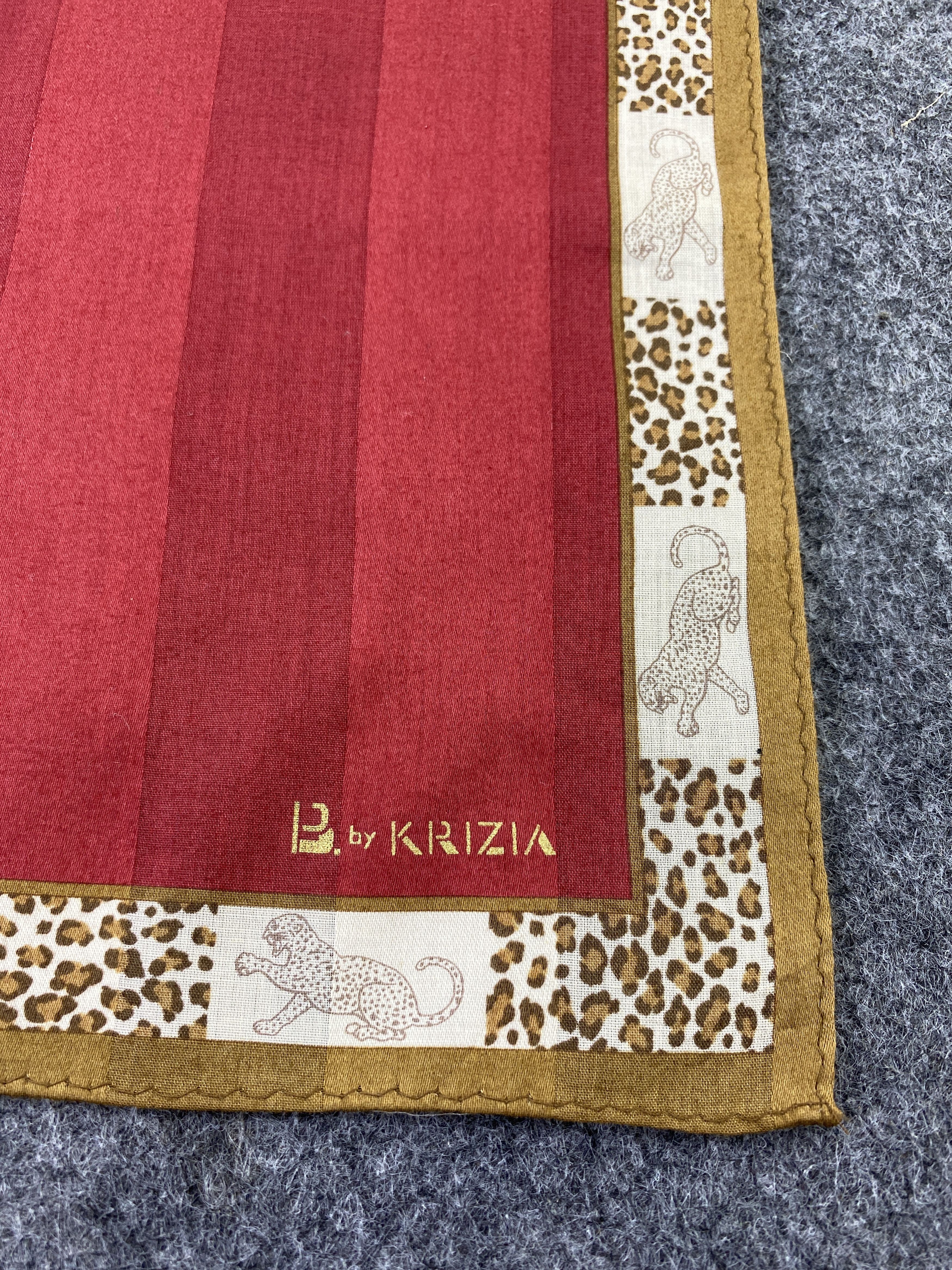 Krizia Uomo × Vintage Krizia Uomo Handkerchief Neckerchief Bandana-B181 Size ONE SIZE - 5 Thumbnail