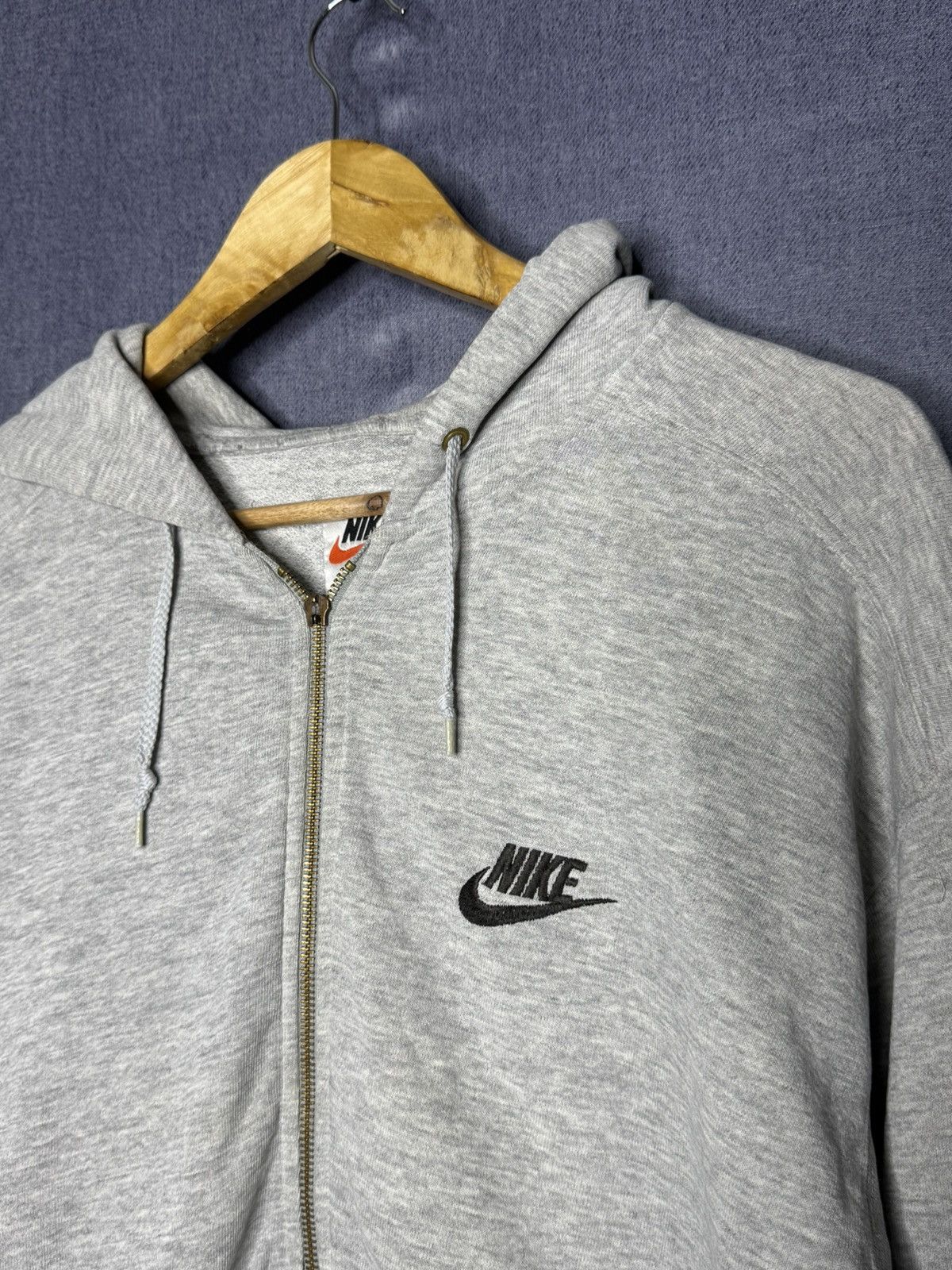 Nike Vintage Nike Oversize Baggy Zip Hoodie Basic 90S Y2K Rare Size US M / EU 48-50 / 2 - 3 Thumbnail