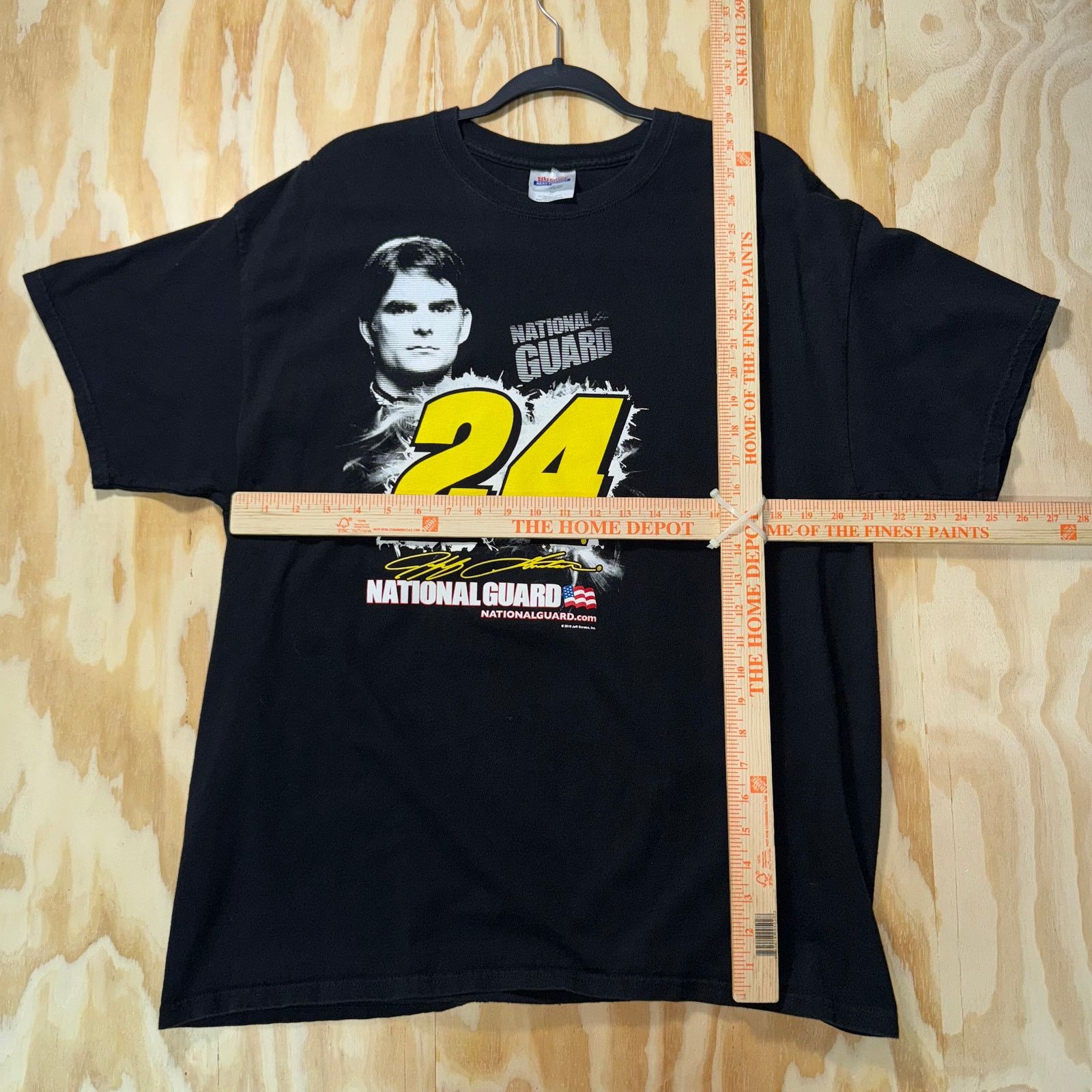 Hanes Vintage Y2K Jeff Gordon natl guard nascar racing 00s t-shirt Size US XL / EU 56 / 4 - 4 Thumbnail