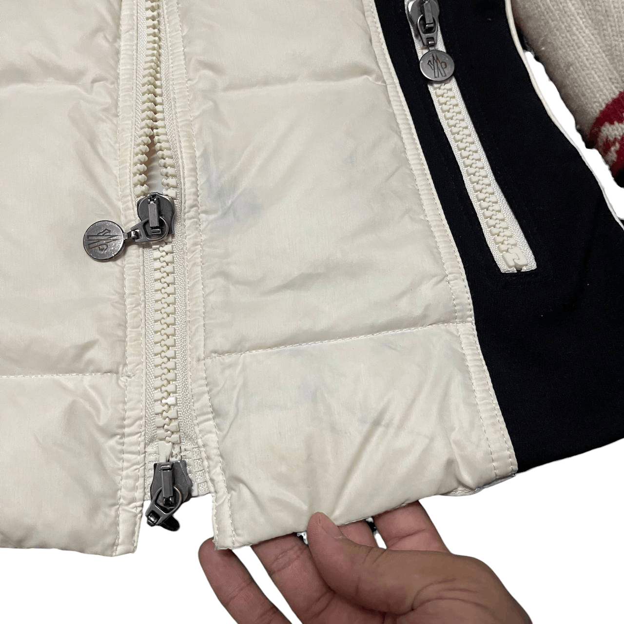 Moncler Moncler Knitted Sleeve Puffer Jacket Size S / US 4 / IT 40 - 8 Thumbnail