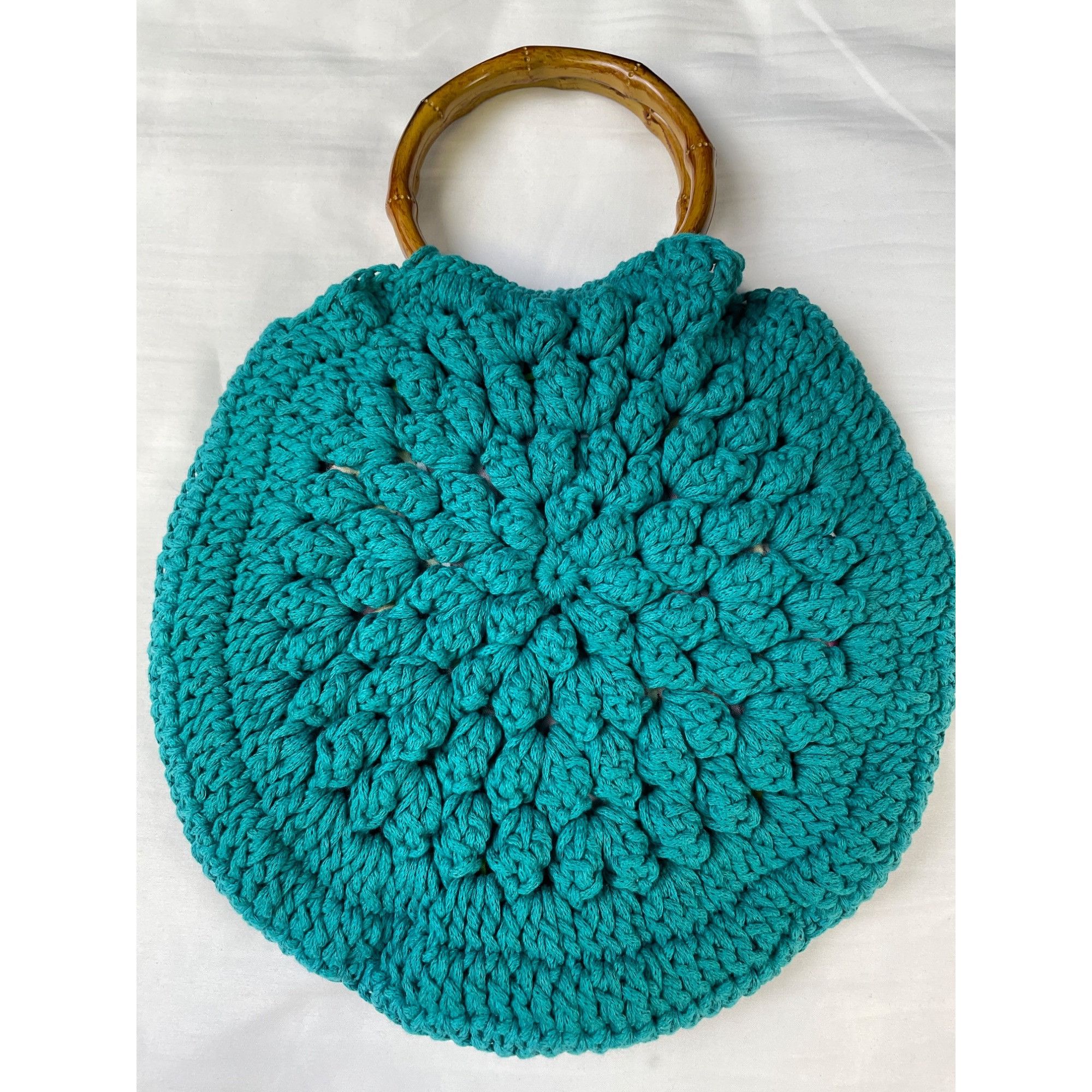 Other Handmade Women's Peace Reversible Knitted Green/Multi Handba Size ONE SIZE - 2 Thumbnail