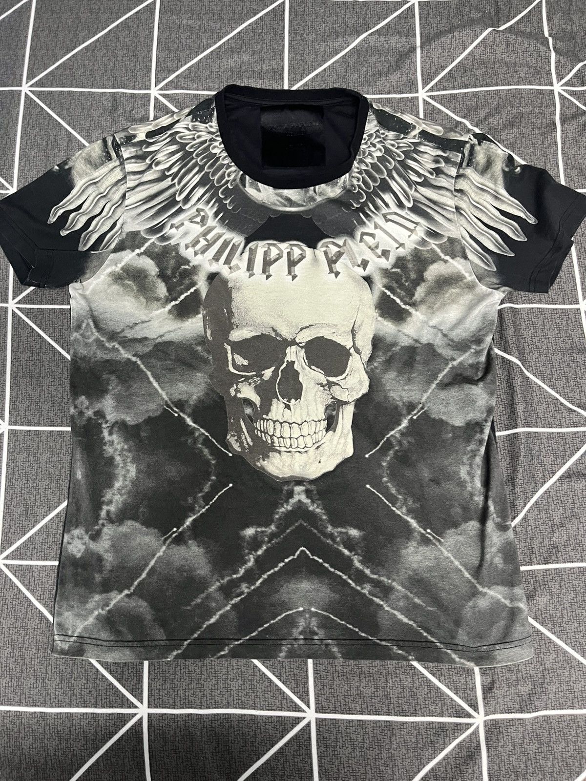 Philipp Plein Vintage Philipp Plein Skull T-shirt Size US S / EU 44-46 / 1 - 1 Thumbnail