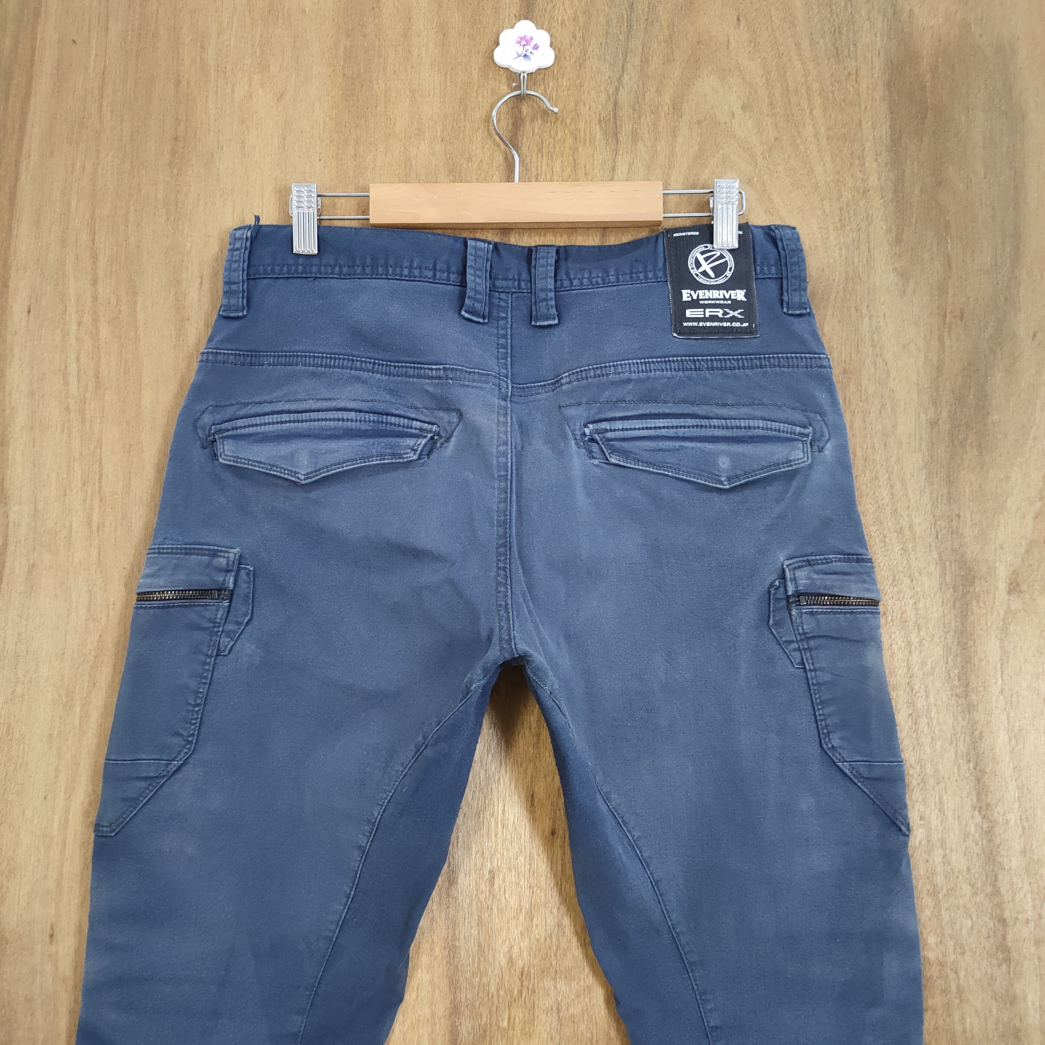 Japanese Brand VINTAGE EVENRIVER FADED WORK CARGO PANTS Size US 32 / EU 48 - 9 Thumbnail
