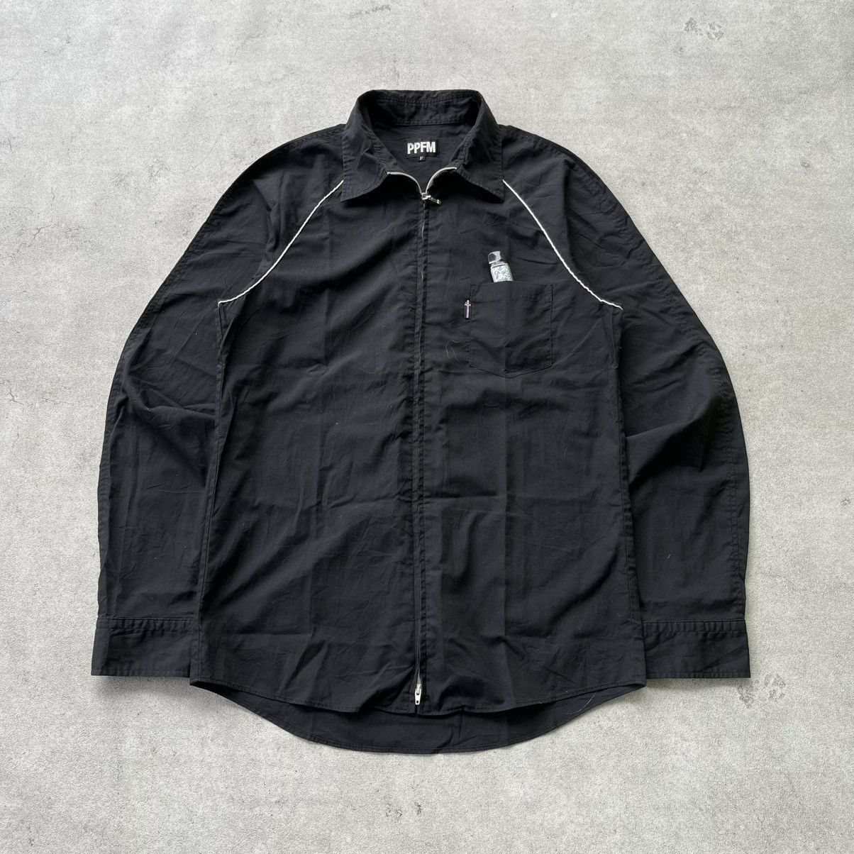 00s PPFM double zip long sleeve y2k｜00s ppfm archive double zipup