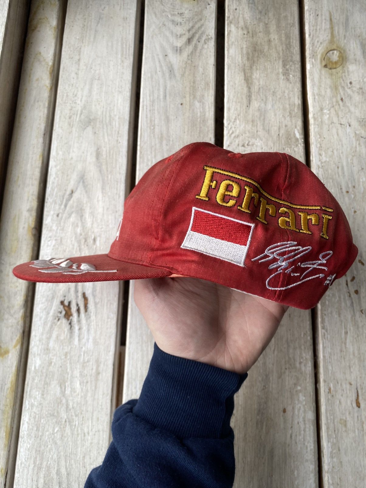 Ferrari × Formula 1 FERRARI CAP DEKRA VINTAGE MICHAEL SCHUMACHER CAP FORMULA 1 Size ONE SIZE - 3 Thumbnail