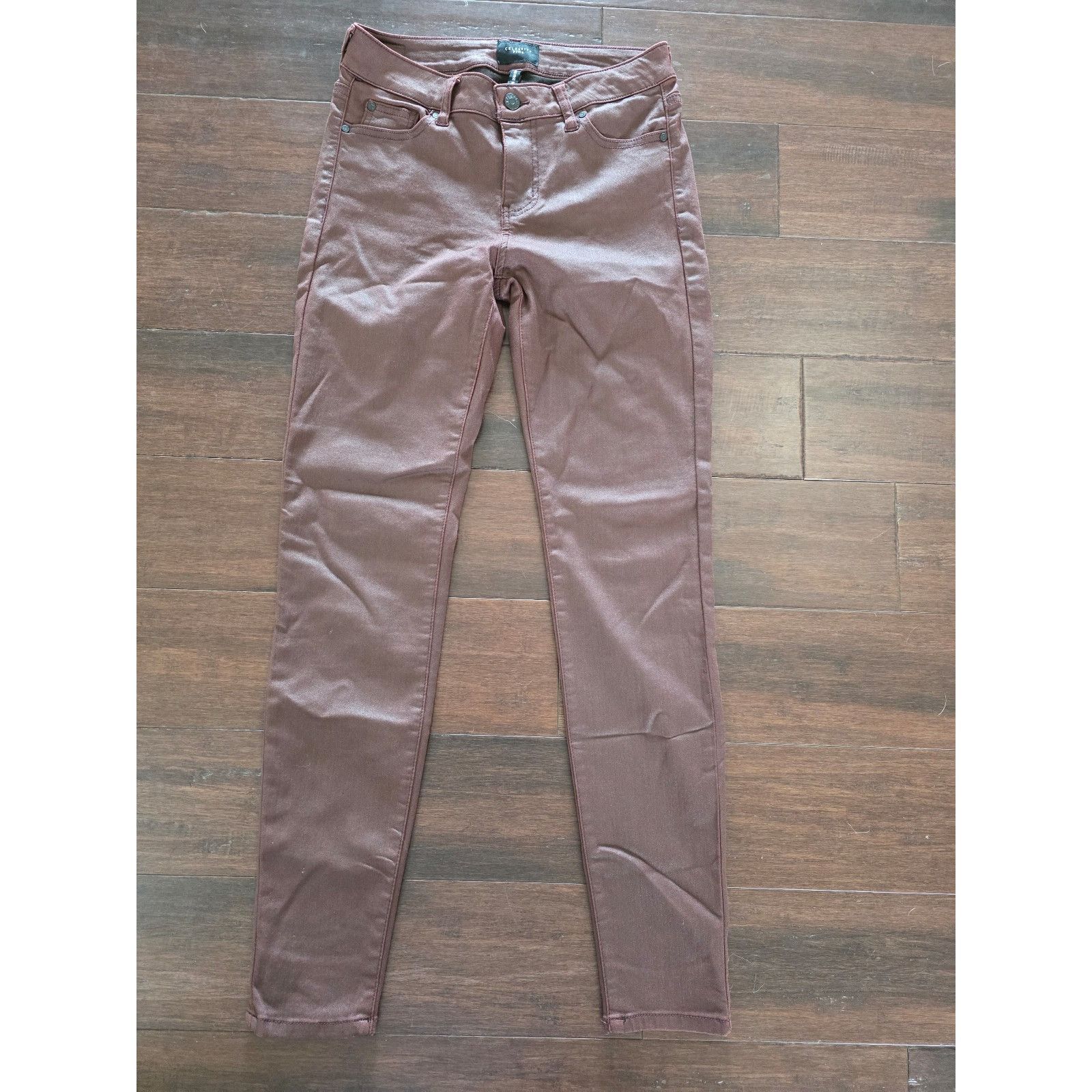 Other Women's Size 7/28 Celebrity Pink Burgandy Skinny Jeans So Cu Size 28" / US 6 / IT 42 - 1 Thumbnail