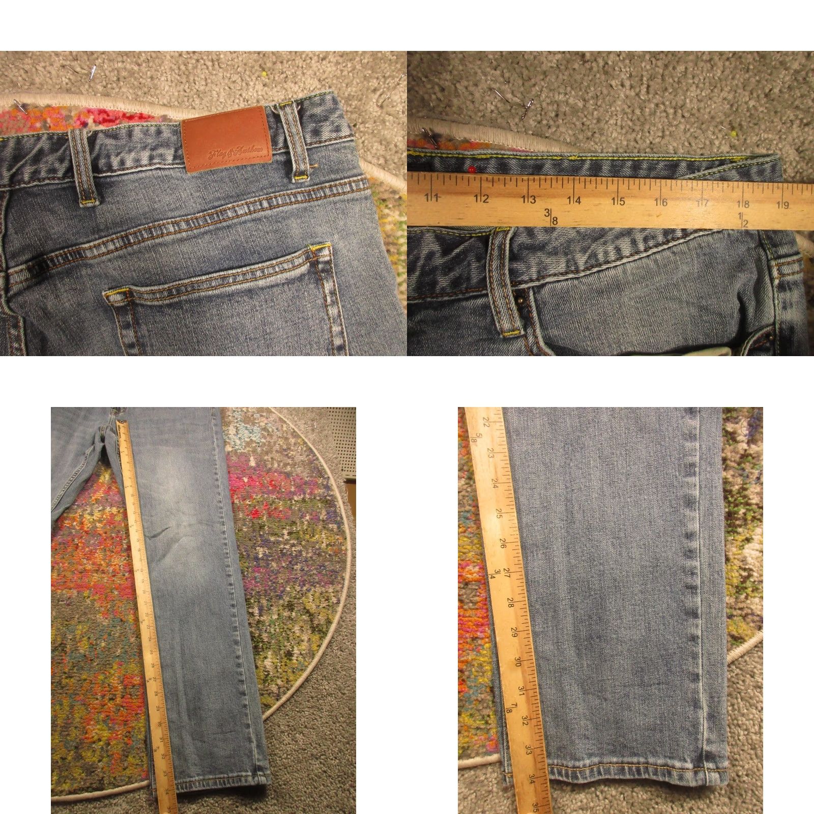 Flag & Anthem Flag & Anthem Jeans 38x34 Mens Nashville Straight Cotton Stretch Denim Size US 38 / EU 54 - 8 Thumbnail