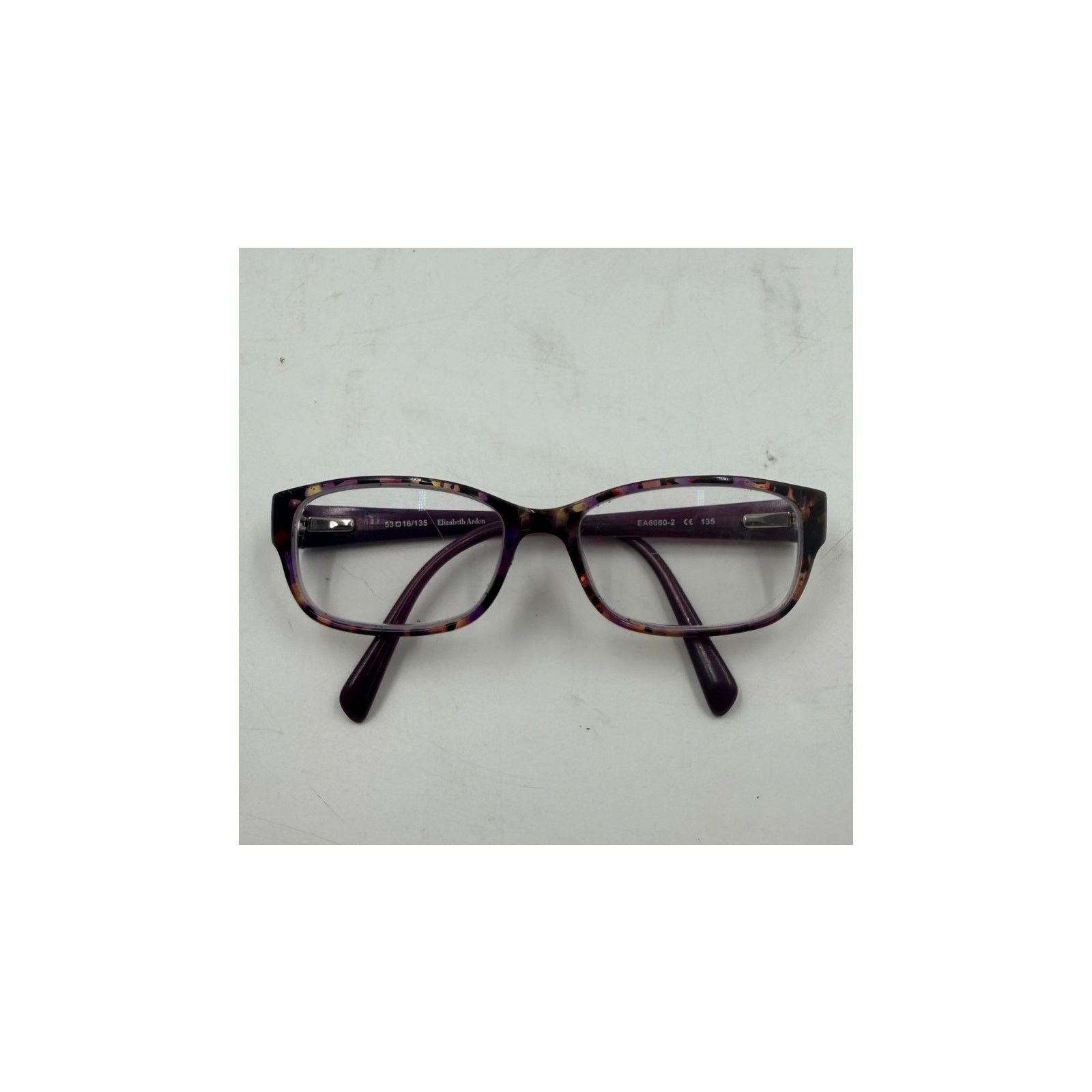 Other Elizabeth Arden Eyeglasses Frame EA6060-2 Purple Tortoise Size ONE SIZE - 6 Thumbnail