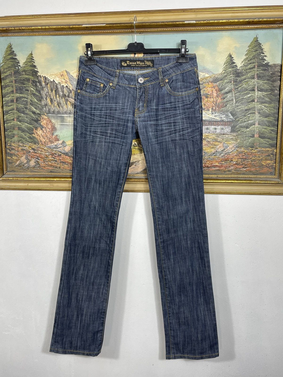 If Six Was Nine × Japanese Brand × Le Grande Bleu (L.G.B.) Avant Garde Boot Cut Denim Jenas Vintage Y2k Flare Trousers Size 30" / US 8 / IT 44 - 4 Thumbnail