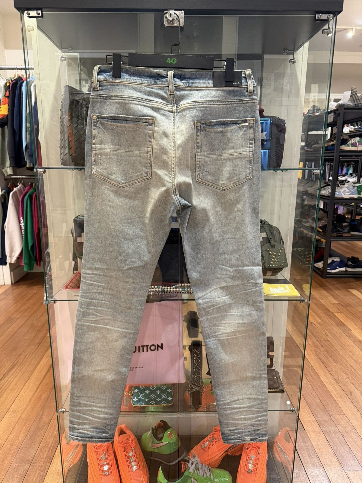 Amiri Amiri Tie Dye Art Patch Skinny Jeans - Blue Size US 34 / EU 50 - 2 Thumbnail