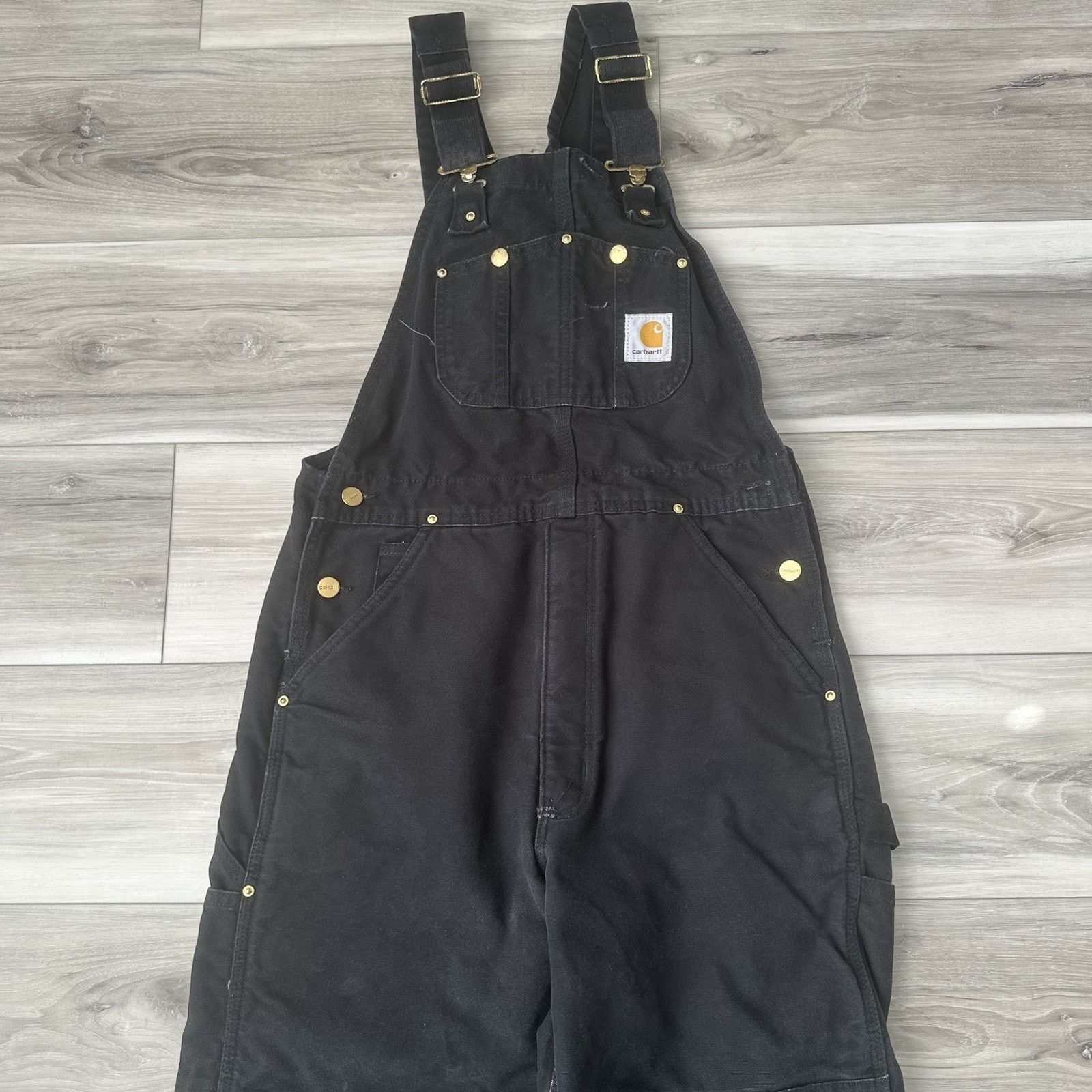 Carhartt VTG Carhartt Insulated Double Knee Overalls Mens 32x32 Black Size US L / EU 52-54 / 3 - 2 Thumbnail