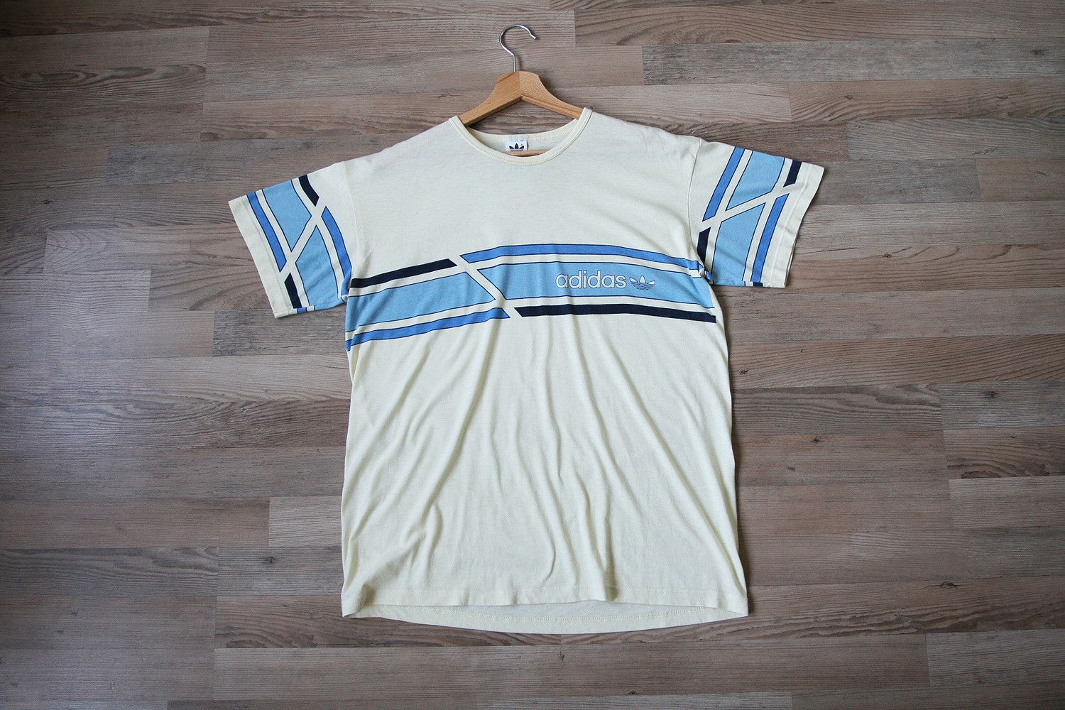 Adidas Vintage 1980s Adidas Ivan Lendl Tennis Pattern T Shirt S M Size US M / EU 48-50 / 2 - 1 Thumbnail