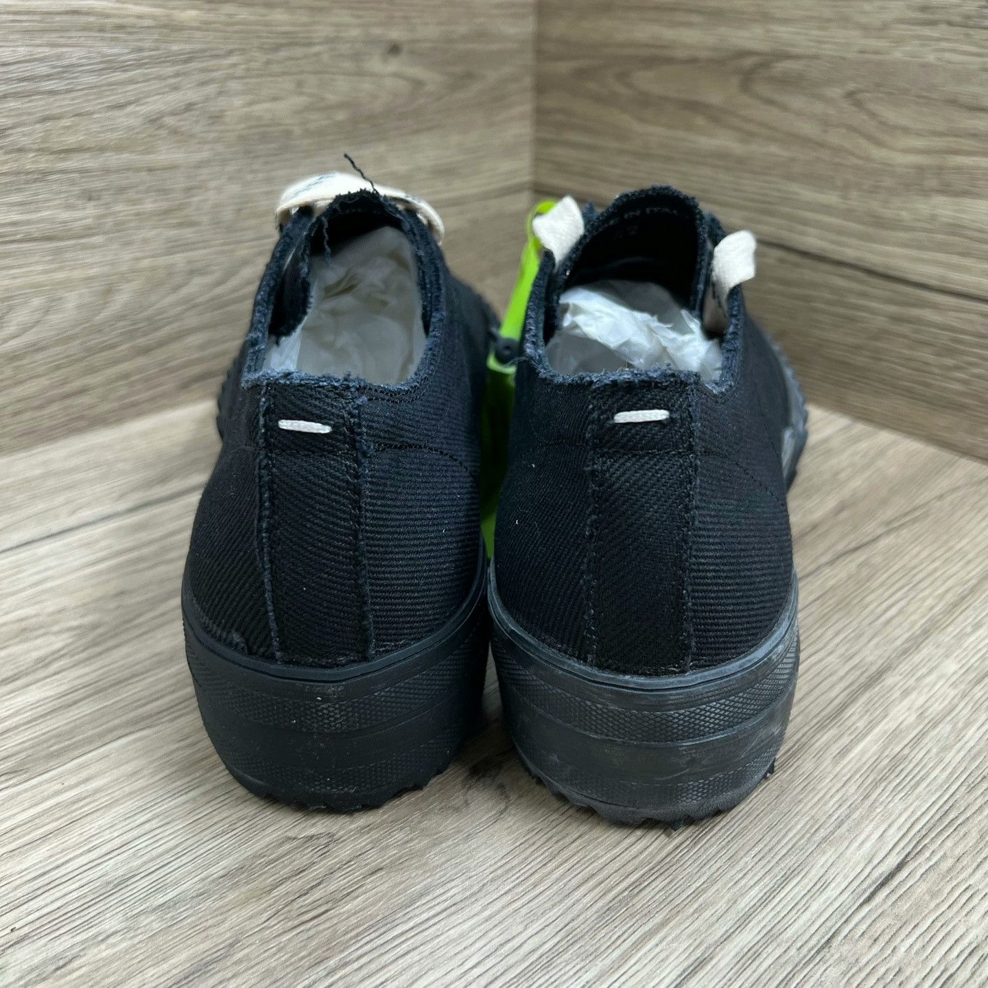 Maison Margiela Maison Margiela Black Canvas Shoes Size US 9 / EU 42 - 2 Thumbnail