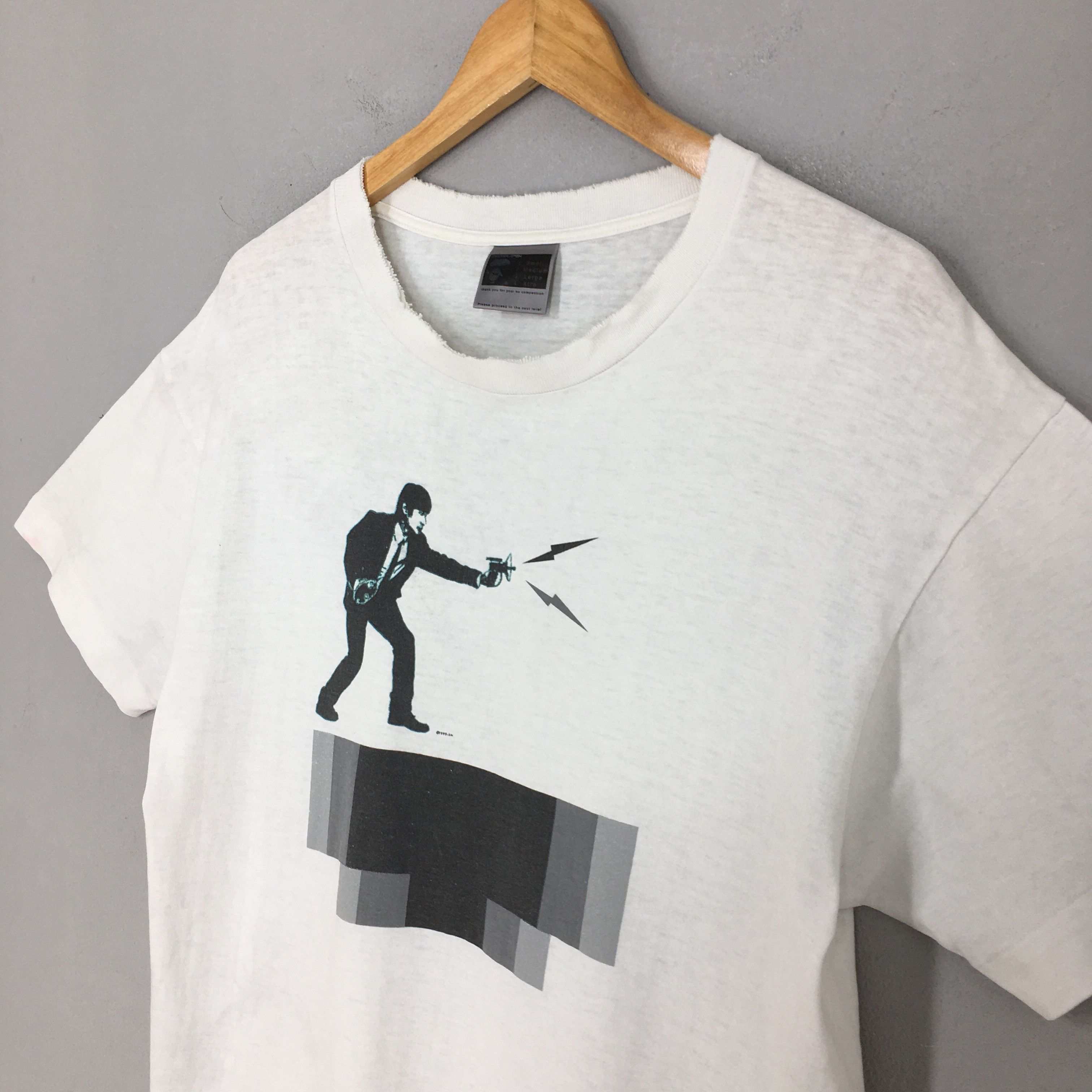 Bape 1999 Bape x Kan Takagi Ray Gun / Pixelated Logo Tee Size US L / EU 52-54 / 3 - 3 Thumbnail