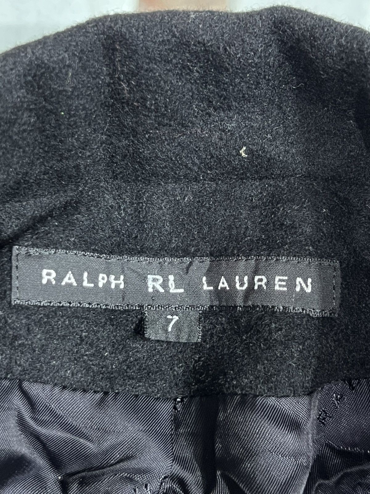 Ralph Lauren Ralph RL Lauren Classic long Jacket wool linen black Size ONE SIZE - 3 Thumbnail