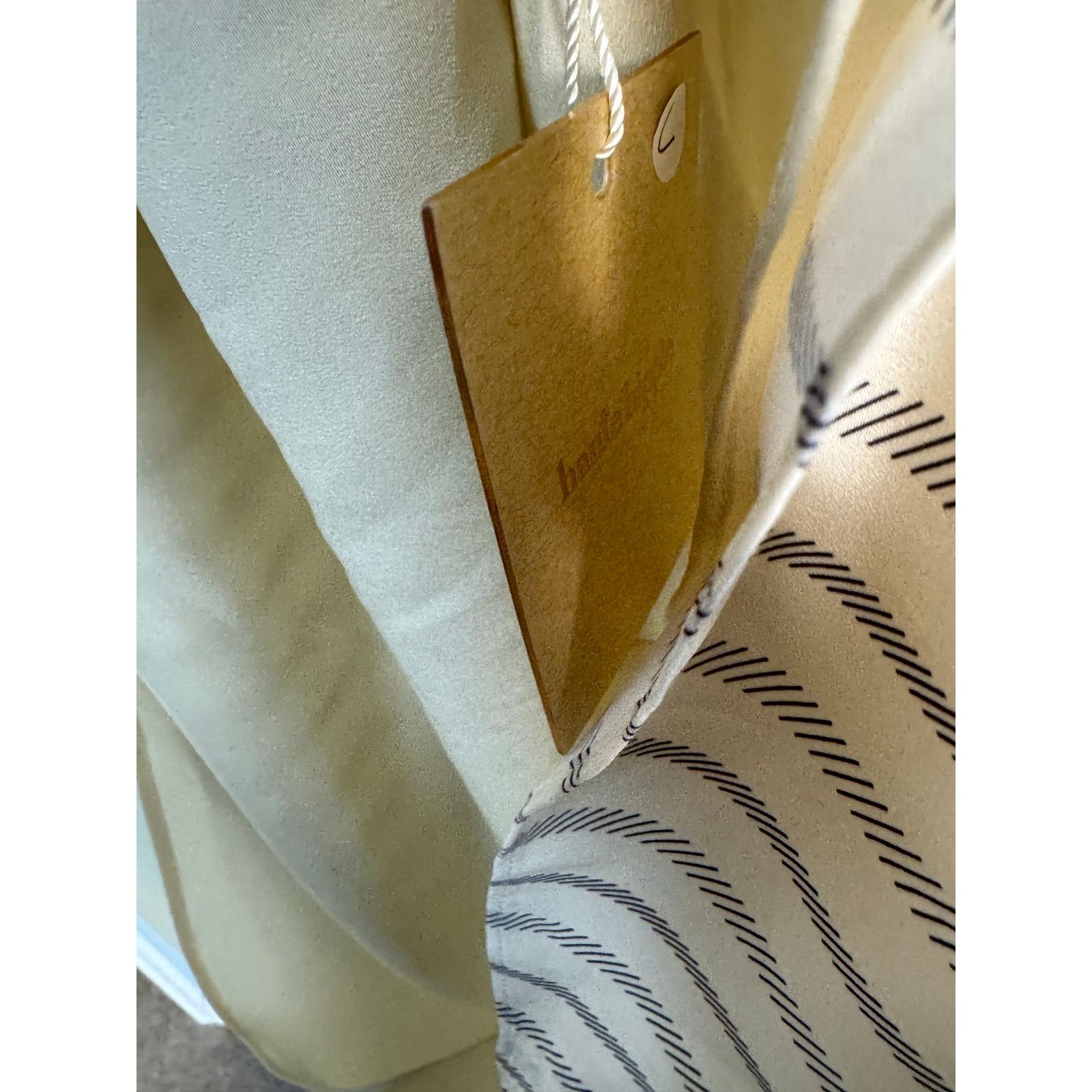 Haute Hippie NWT Striped Strappy Mini Dress in Ivory Size L