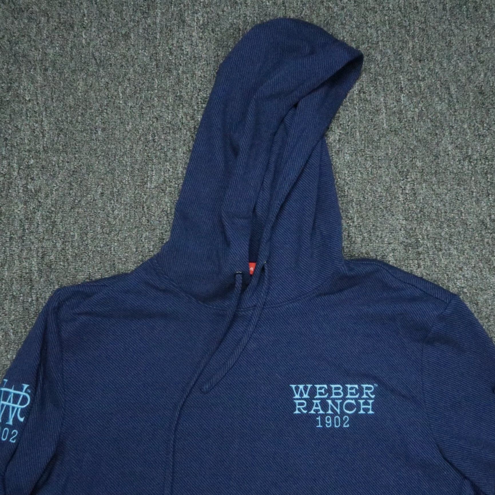 Vintage Redvanly Hoodie Mens Small Blue Pullover Hooded Pockets Breathable Lightweight Performance CrossFit Gym & Training Winter Spring Fall Pockets Size US S / EU 44-46 / 1 - 2 Thumbnail