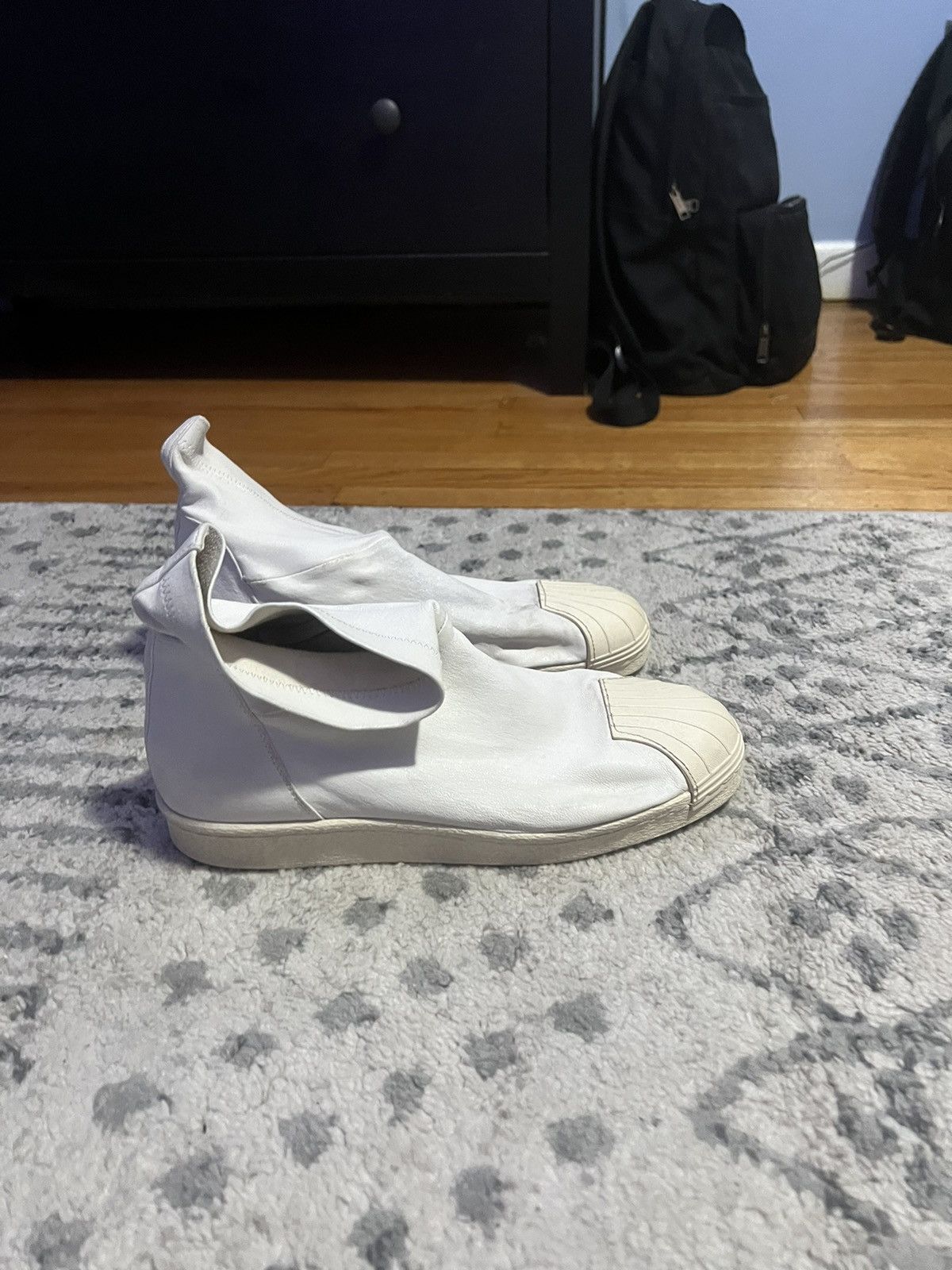 image of Rick Owens Adidas Shoes in White, Men's (Size 8)