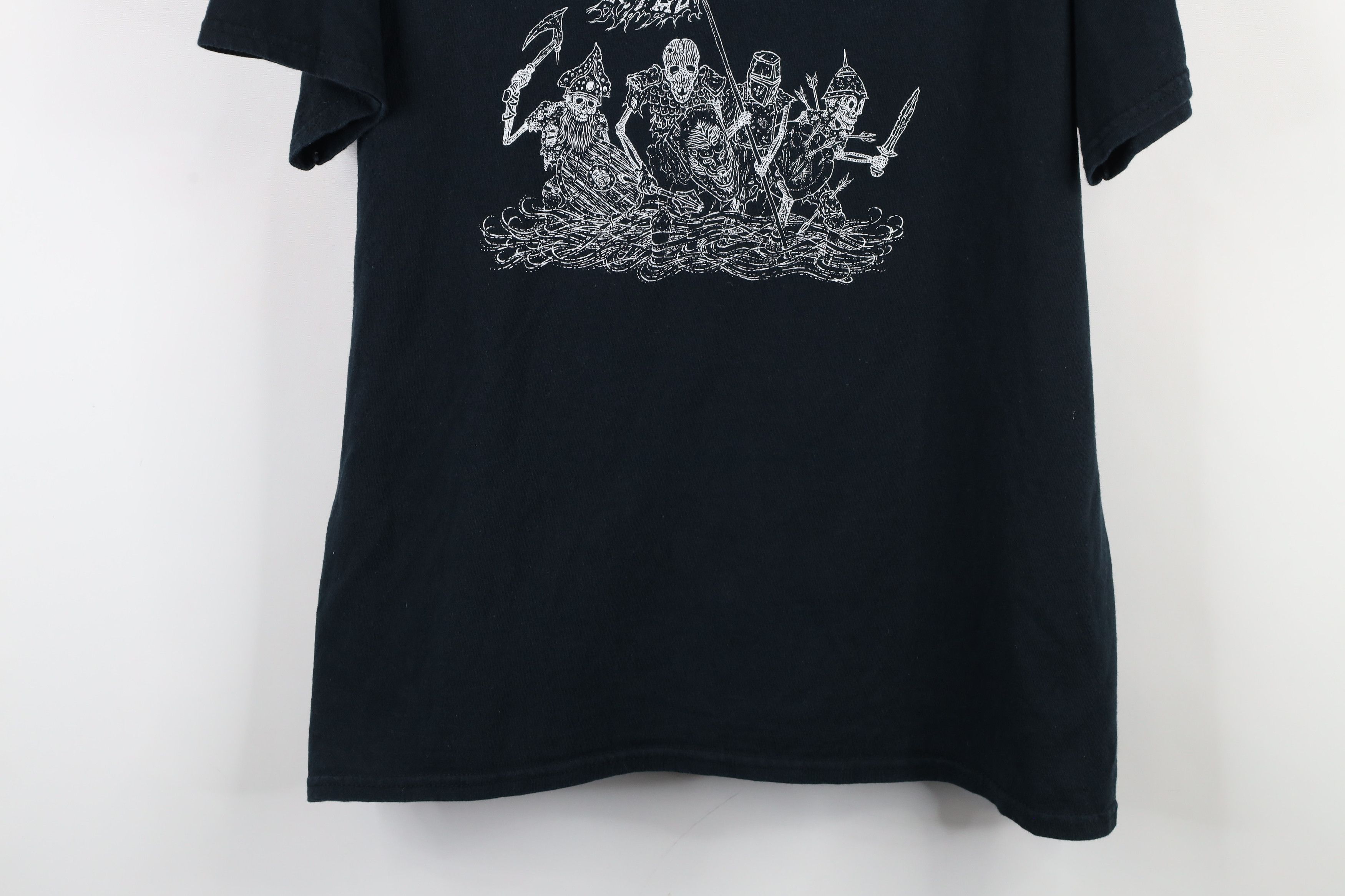 Vintage Vintage 90s Y2K Heavy Metal Club Zombie Skeleton T-Shirt Size US L / EU 52-54 / 3 - 3 Thumbnail