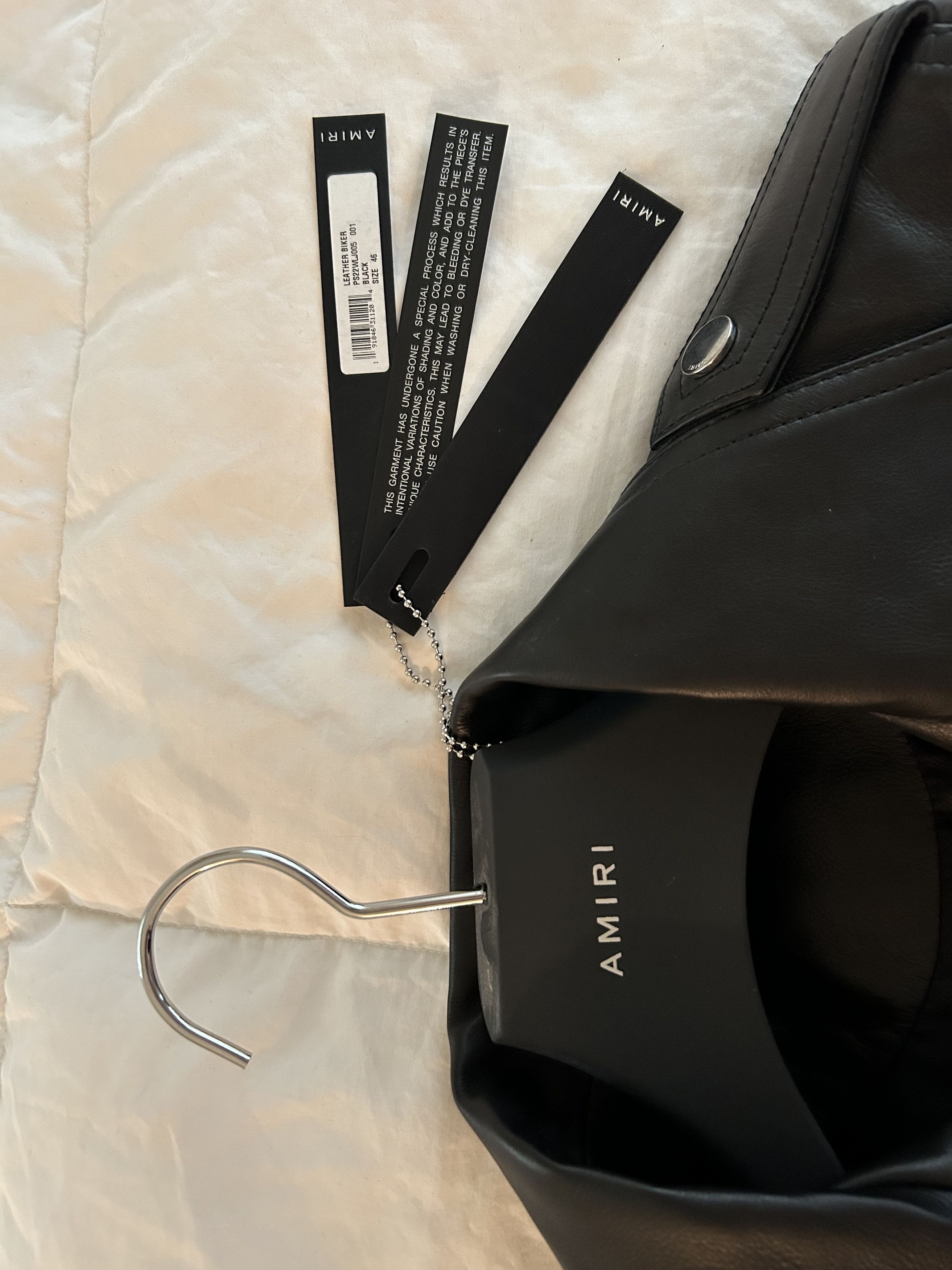 Amiri Leather Biker Size L / US 10 / IT 46 - 6 Thumbnail