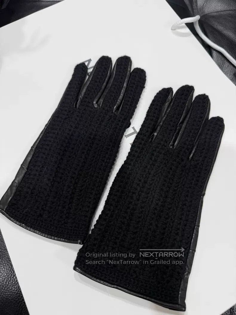Dries Van Noten DRIES VAN NOTEN Sheepskin Patchwork Gloves with Vintage St Size ONE SIZE - 3 Thumbnail