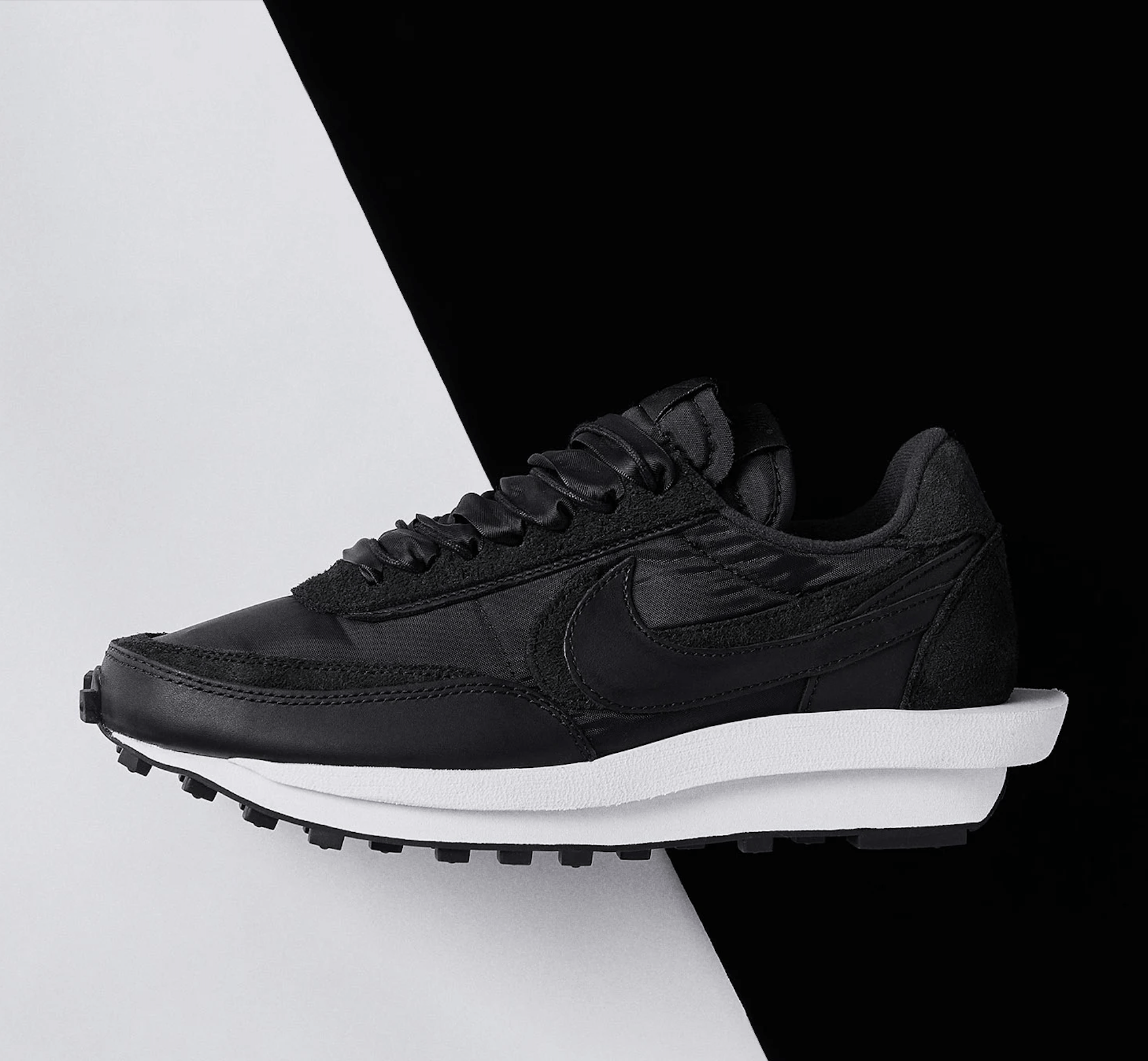 Nike × Sacai 💚 2020 Sacai x Nike LD Waffle Black/Black US 11 NEW Size US 11 / EU 44 - 1 Thumbnail