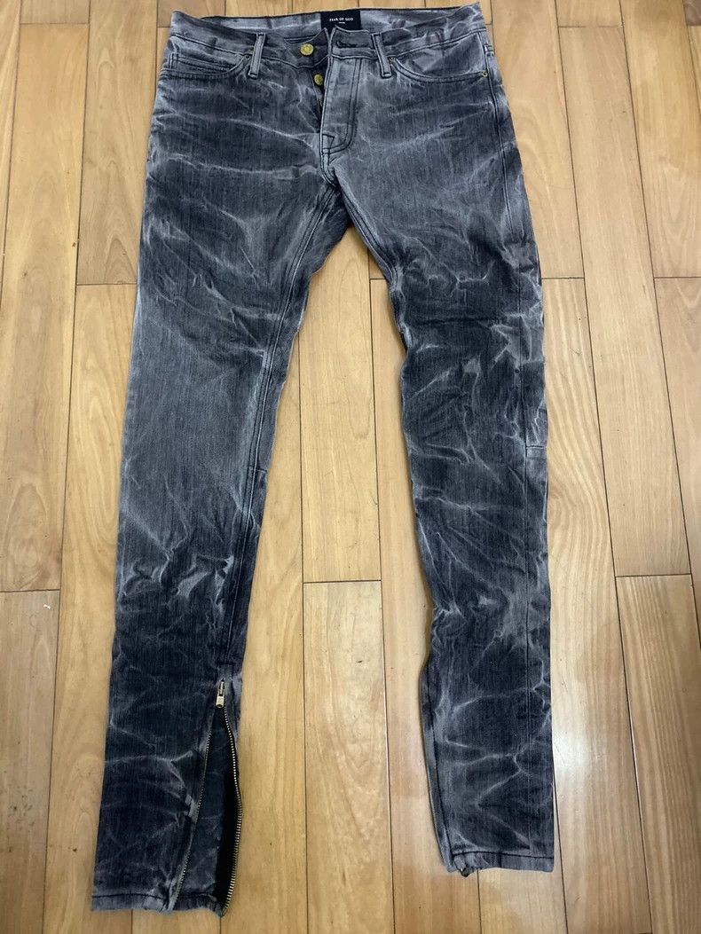 Fear of God Fear of God Black water corrugated jeans Size US 30 / EU 46 - 3 Thumbnail