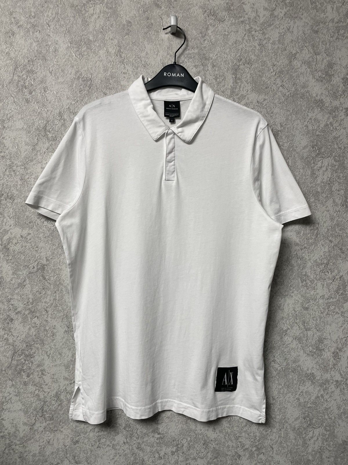 Armani Exchange Armani Exchange White Basic Polo T-Shirt Size US XL / EU 56 / 4 - 1 Thumbnail