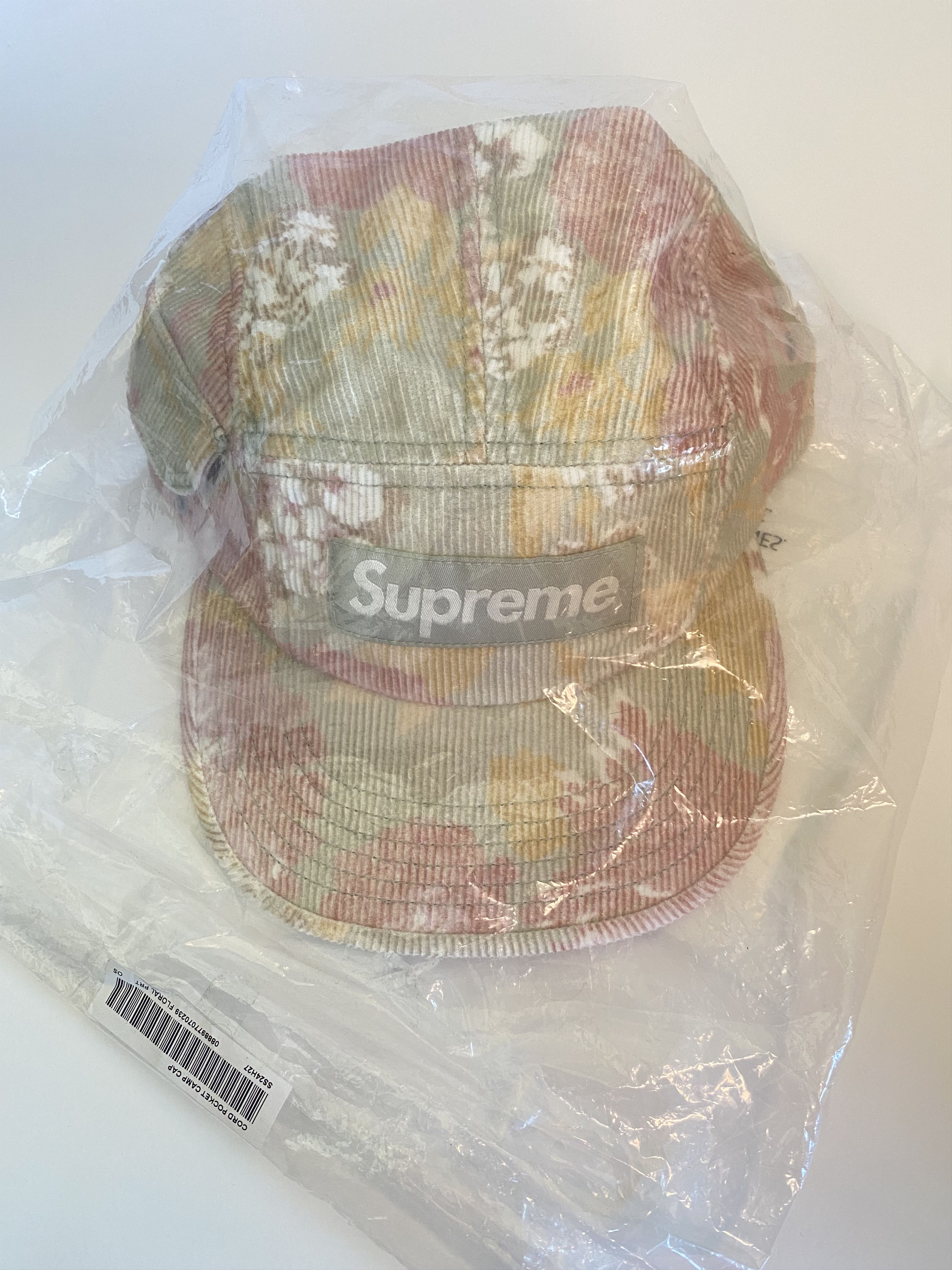 Supreme Supreme Corduroy Pocket Camp Cap - Floral Size ONE SIZE - 1 Thumbnail
