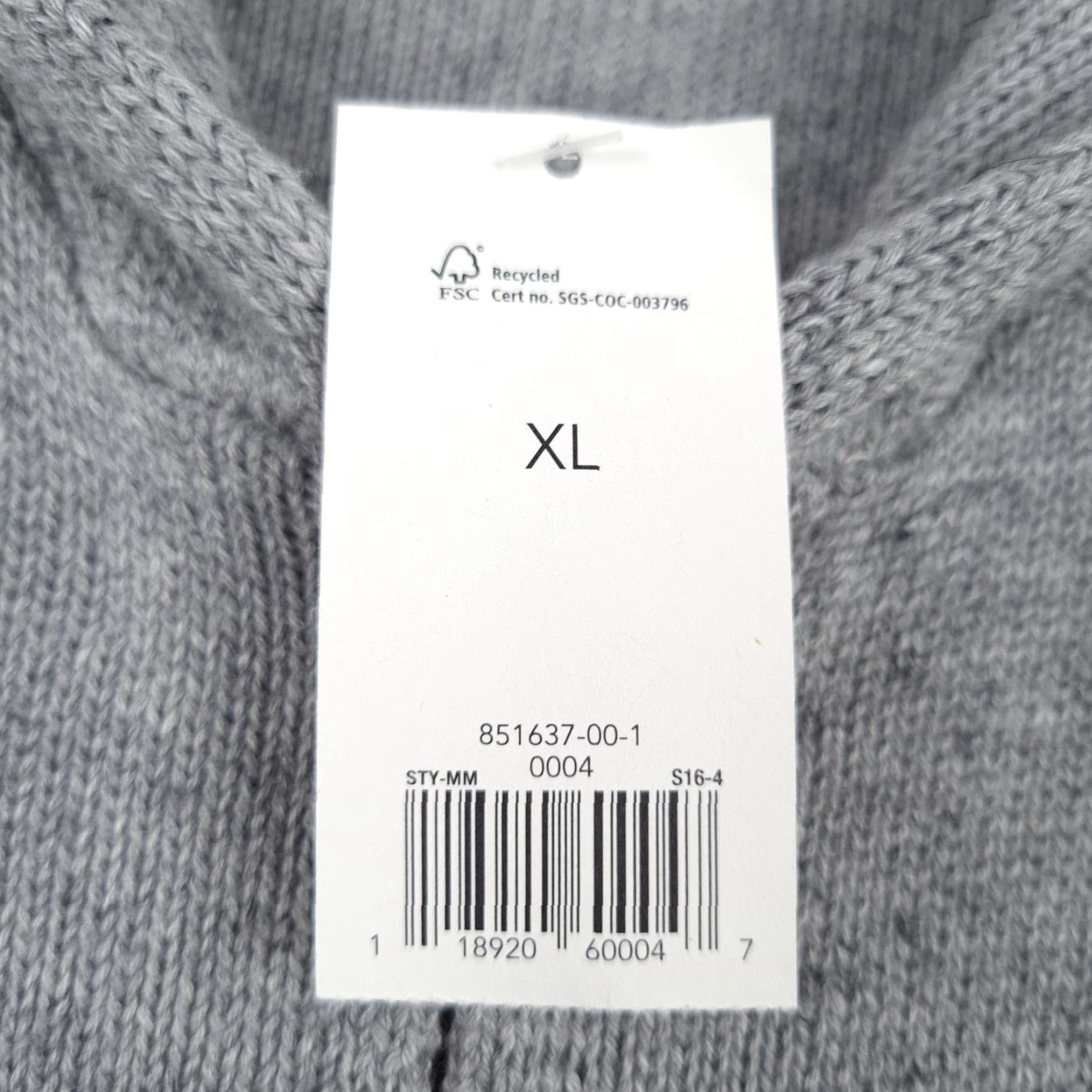 Banana Republic Banana Republic Cardigan Sweater Mens XL Gray Full Zip Shawl Collar Pockets NWT Size US XL / EU 56 / 4 - 4 Thumbnail