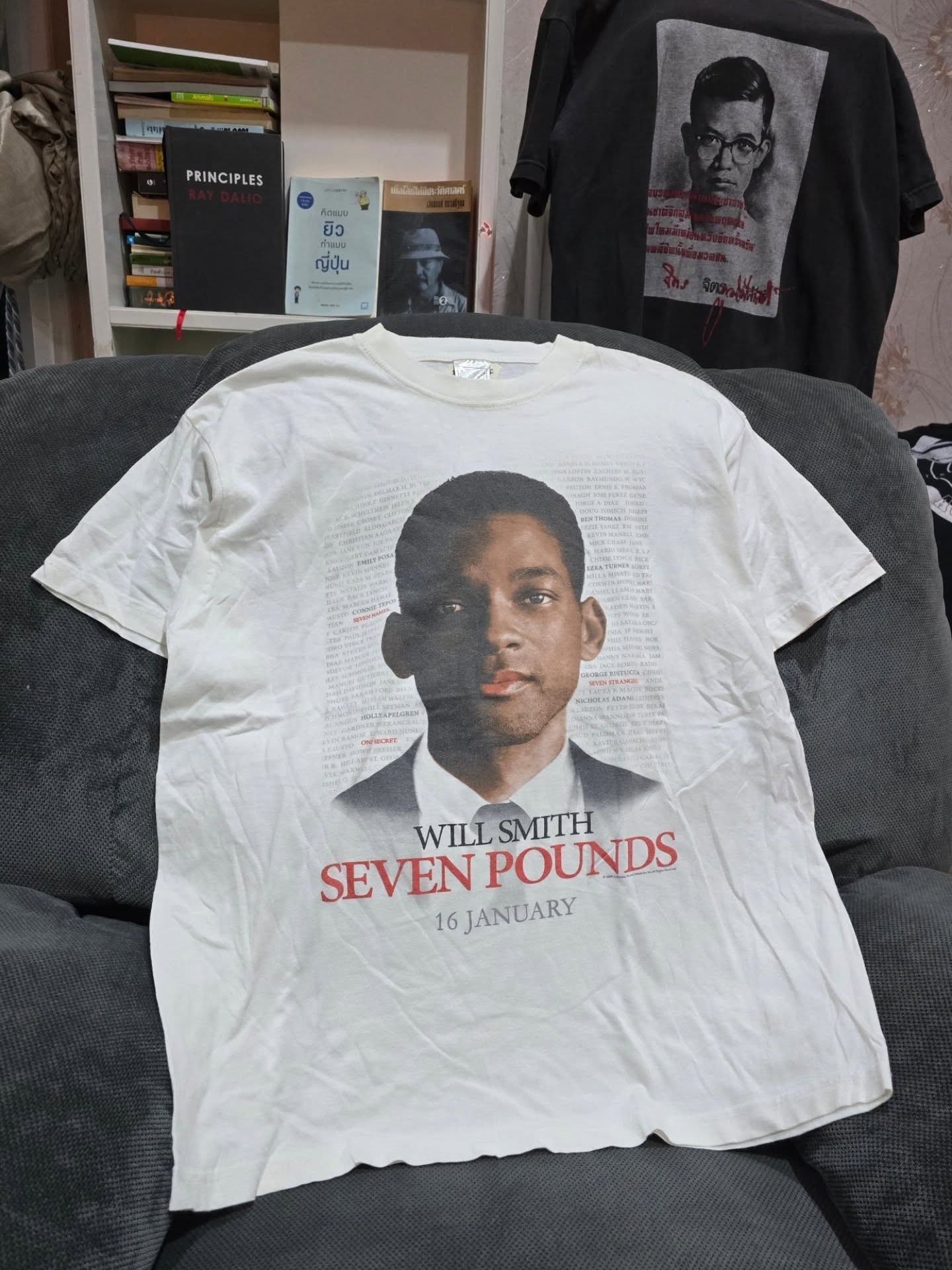 Vintage Original Seven Pounds, Will Smith 2009 T-shirt Size US M / EU 48-50 / 2 - 1 Thumbnail