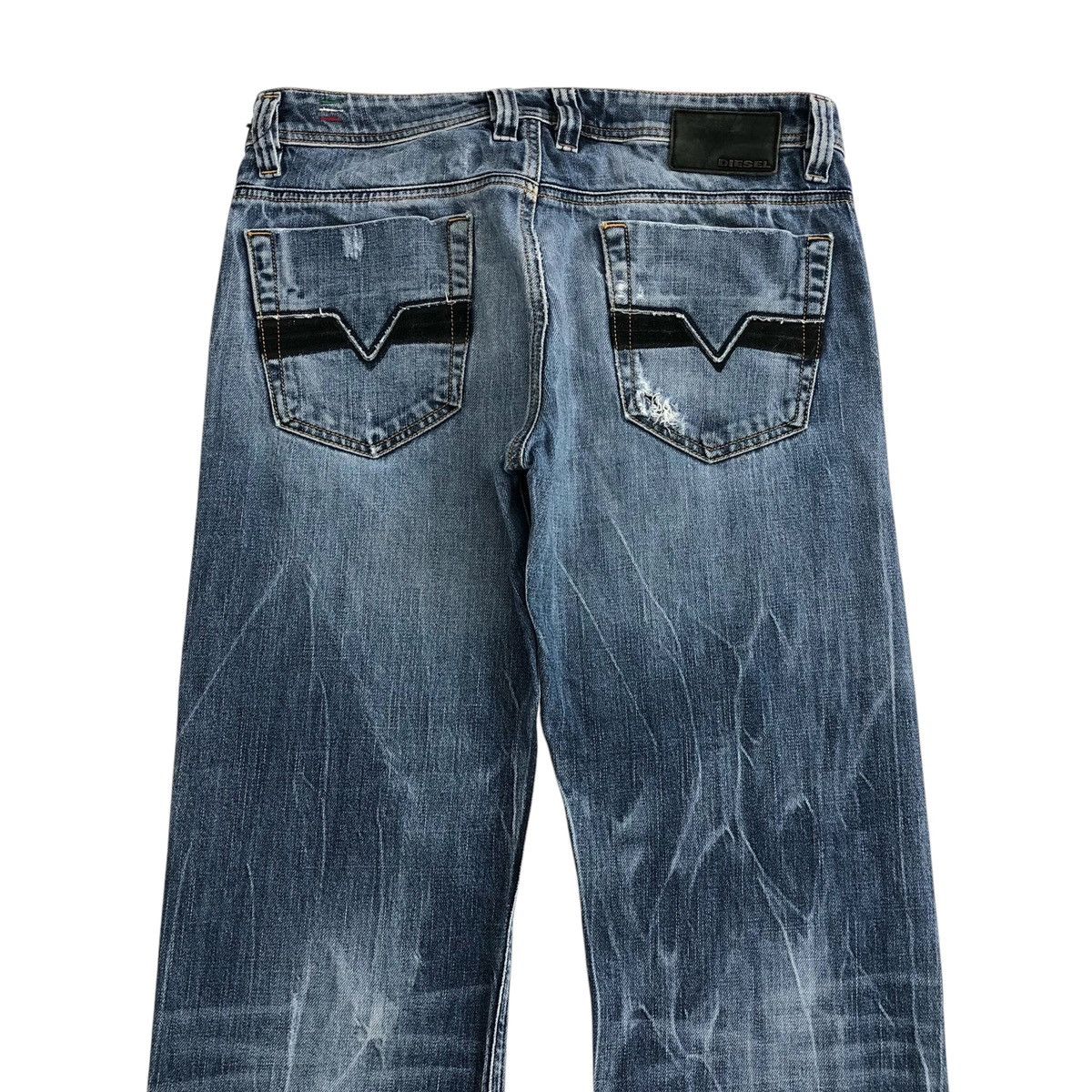 Diesel × If Six Was Nine × Le Grande Bleu (L.G.B.) Vintage Diesel Industry Distressed Denim Y2K Jeans Size US 32 / EU 48 - 16 Thumbnail
