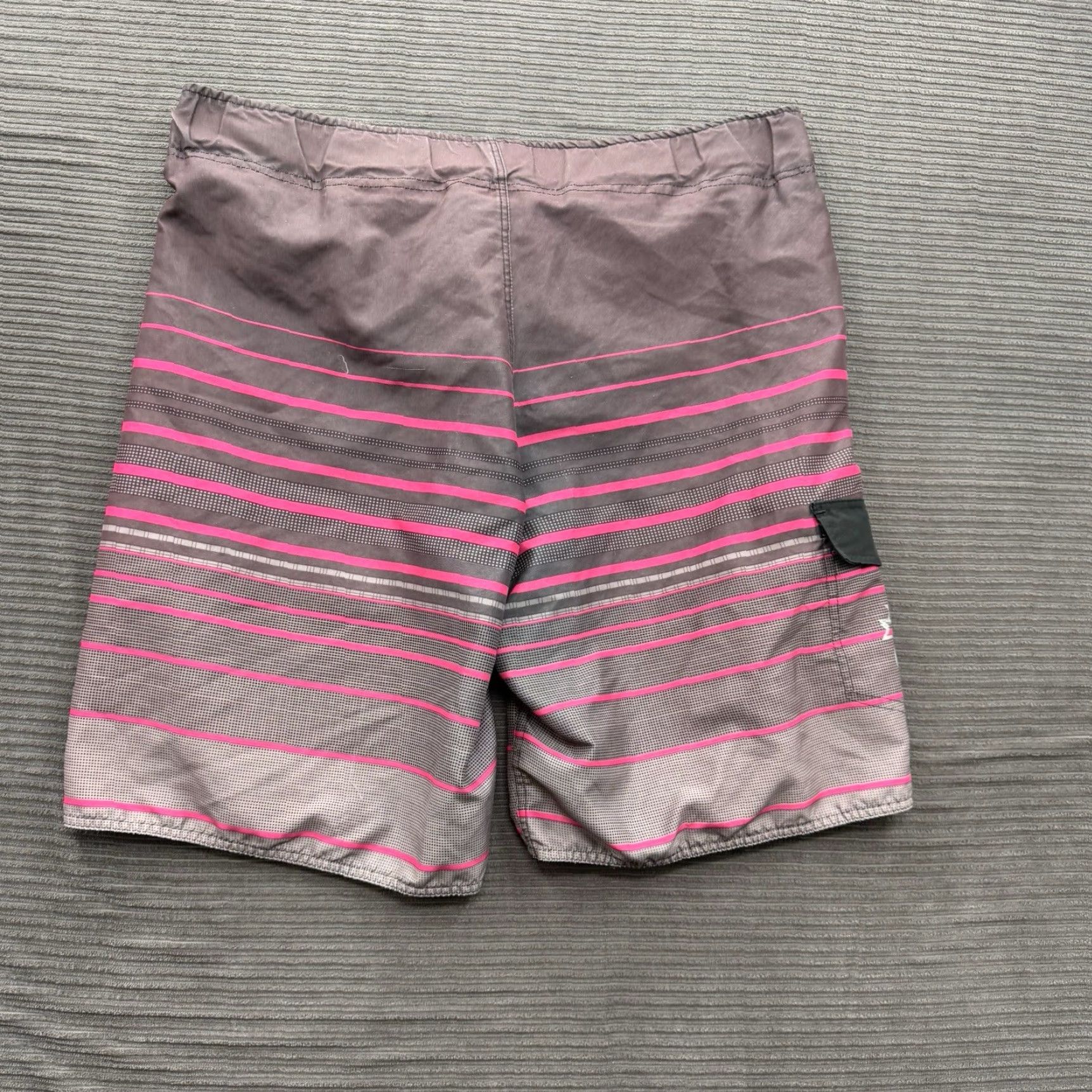 No Fear No Fear Board Shorts Men L Multicolor Striped Drawstring Beach Weekend Vacation Size US 33 - 2 Thumbnail