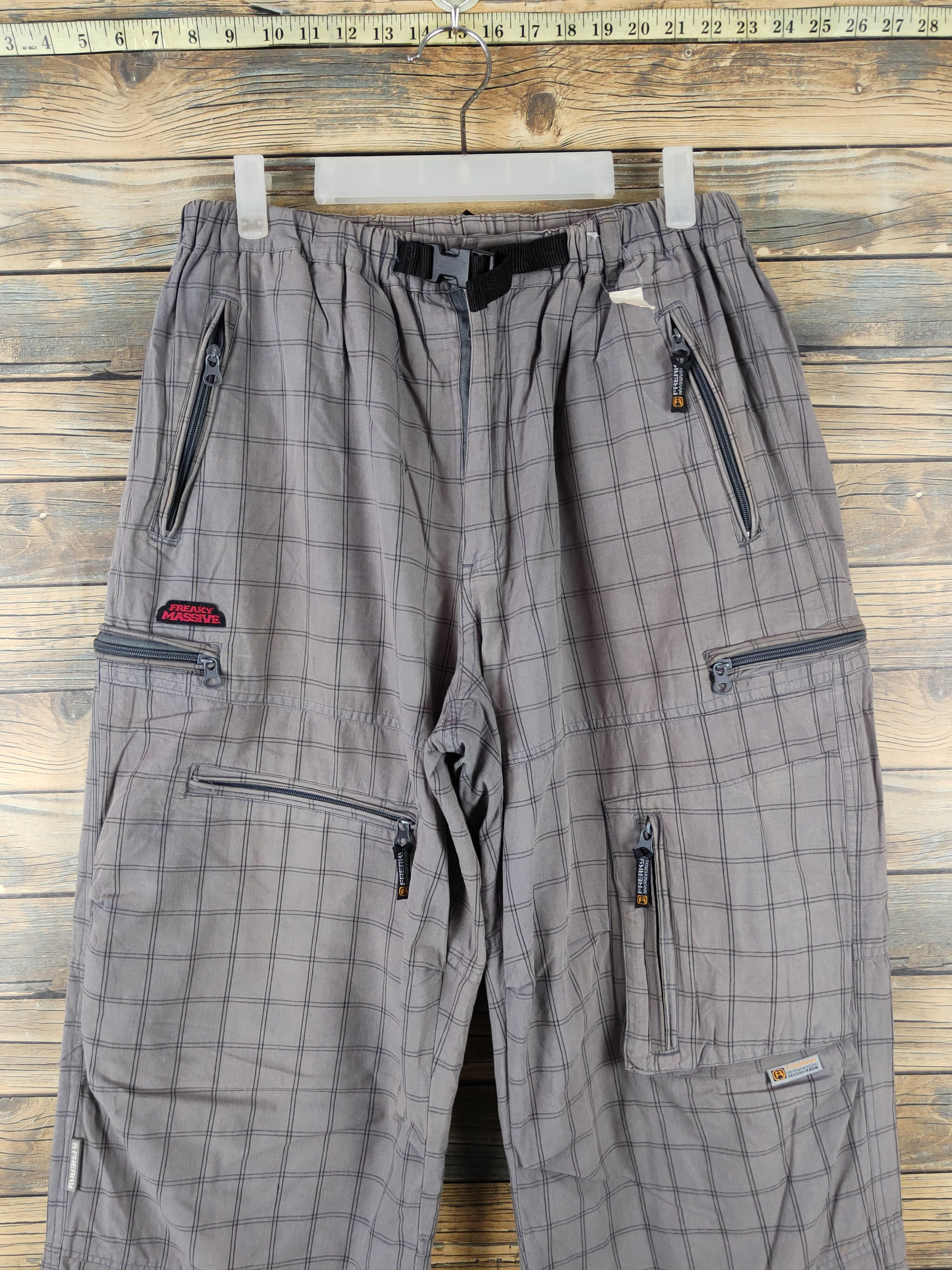 Japanese Brand DL Freaky Massive Dark Gray Multipocket Sweatpants #298 Size US 32 / EU 48 - 2 Thumbnail