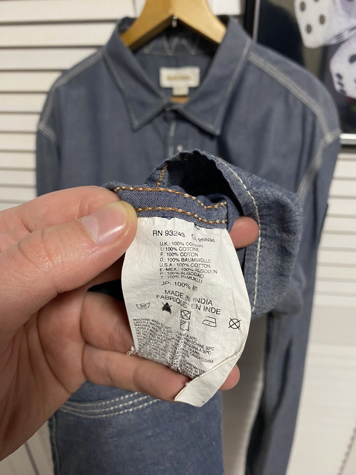 Diesel Vintage Shirt Button Up DIESEL Big Logo Tough & Friendly Size US L / EU 52-54 / 3 - 9 Thumbnail