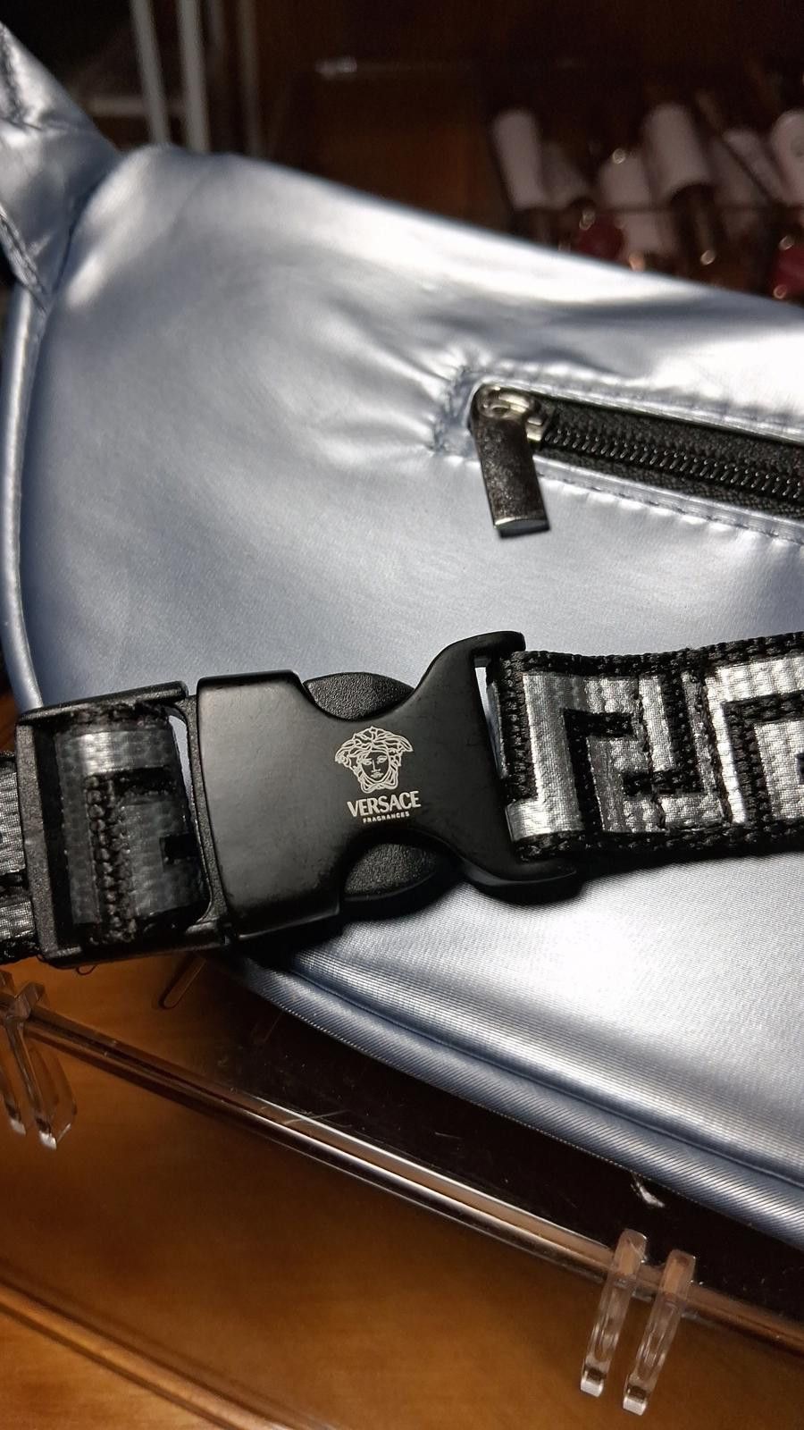 Versace Versace Fragrances Metallic Silver Belt Bag / Fanny Pack Size ONE SIZE - 4 Thumbnail
