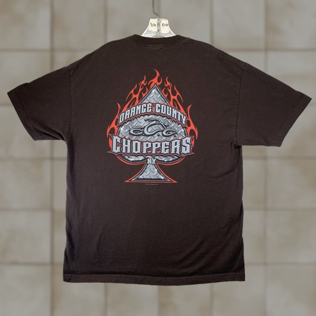 Vintage VINTAGE Orange County Choppers T-Shirt Men XL Biker Brown 2000s Y2K Graphic Print Size US XL / EU 56 / 4 - 1 Thumbnail